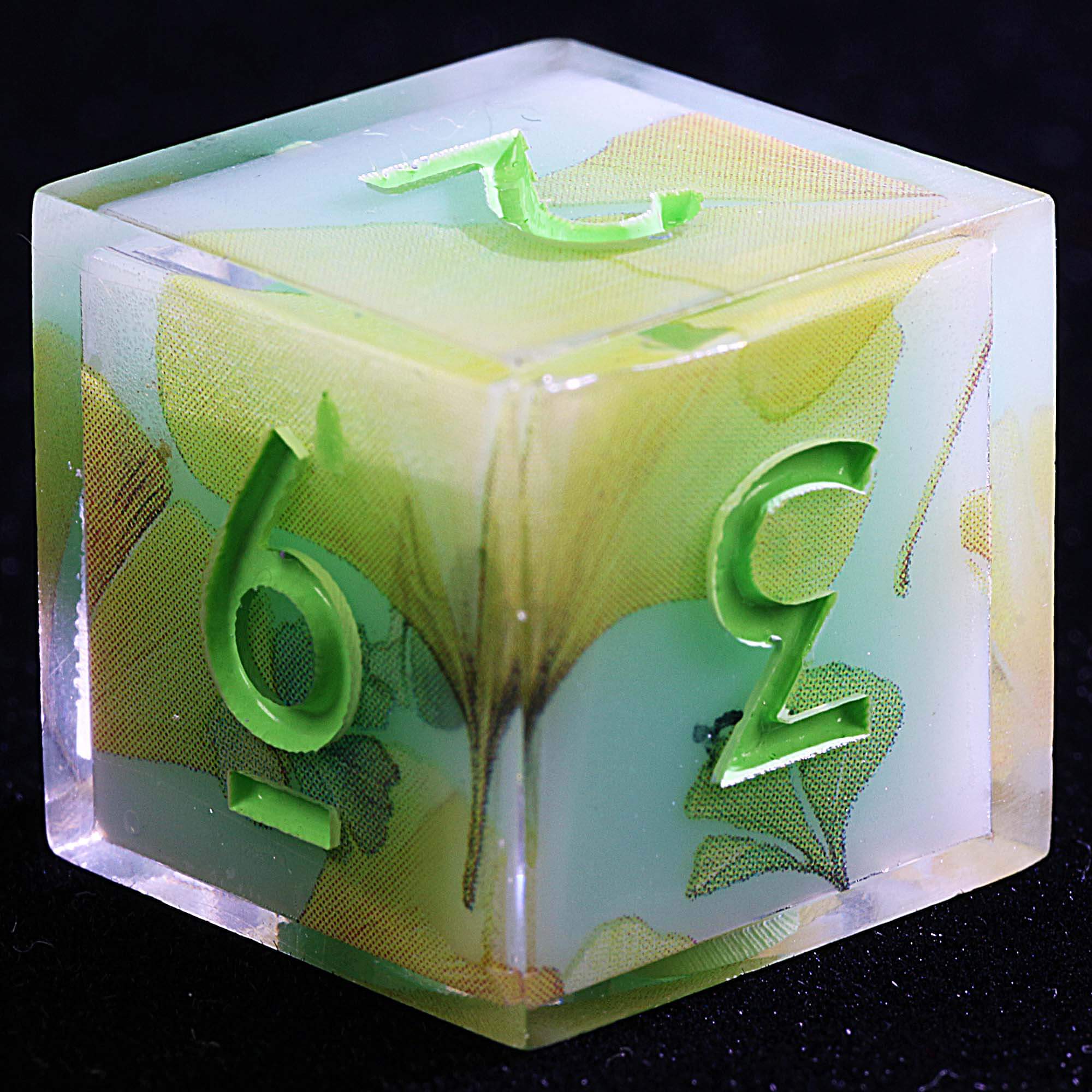9 Polyhedral Resin DnD Sets of Dice Ginkgo Biloba - Dice of Dragons