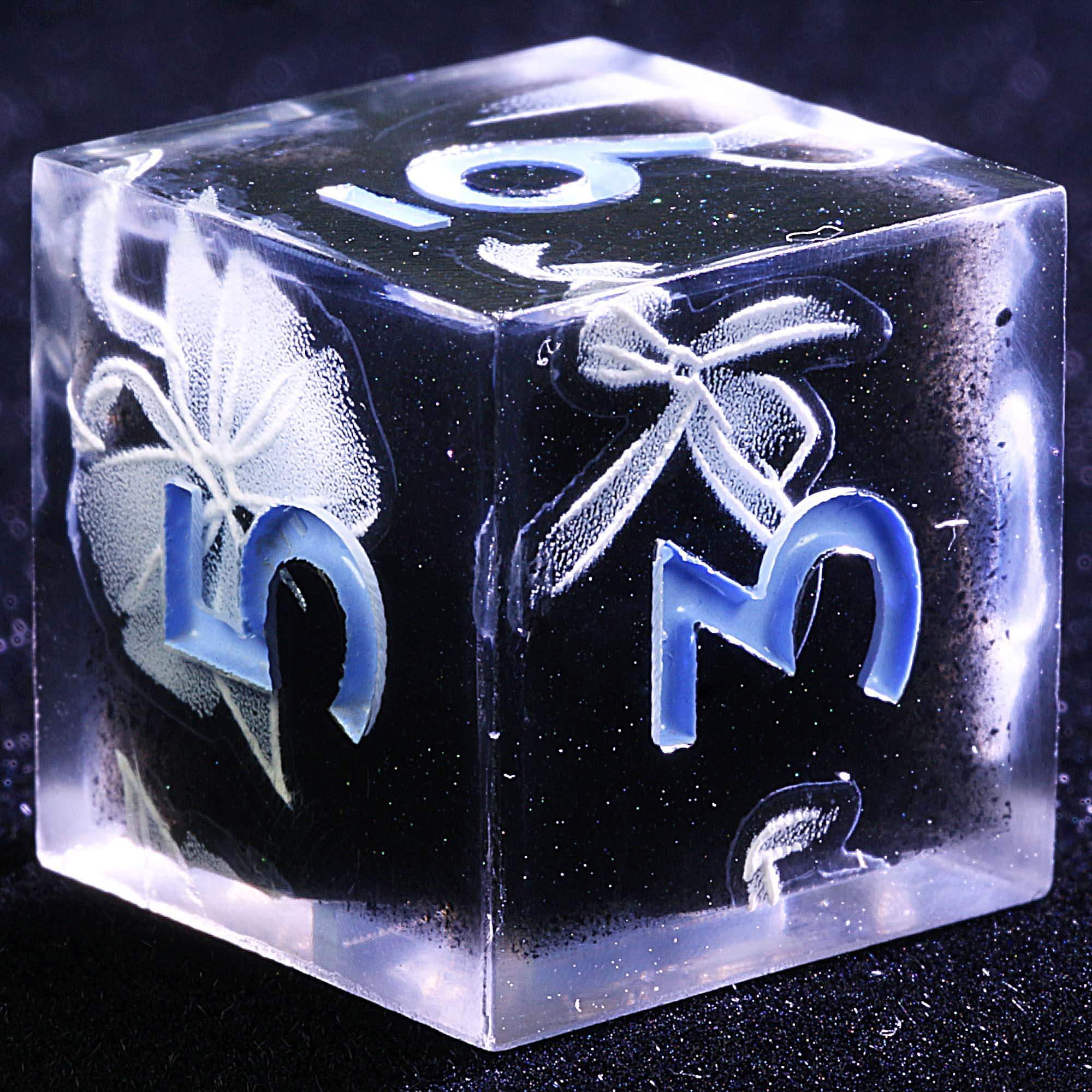 9 Polyhedral Resin DnD Sets of Dice Obsidian Bow Oath - Dice of Dragons