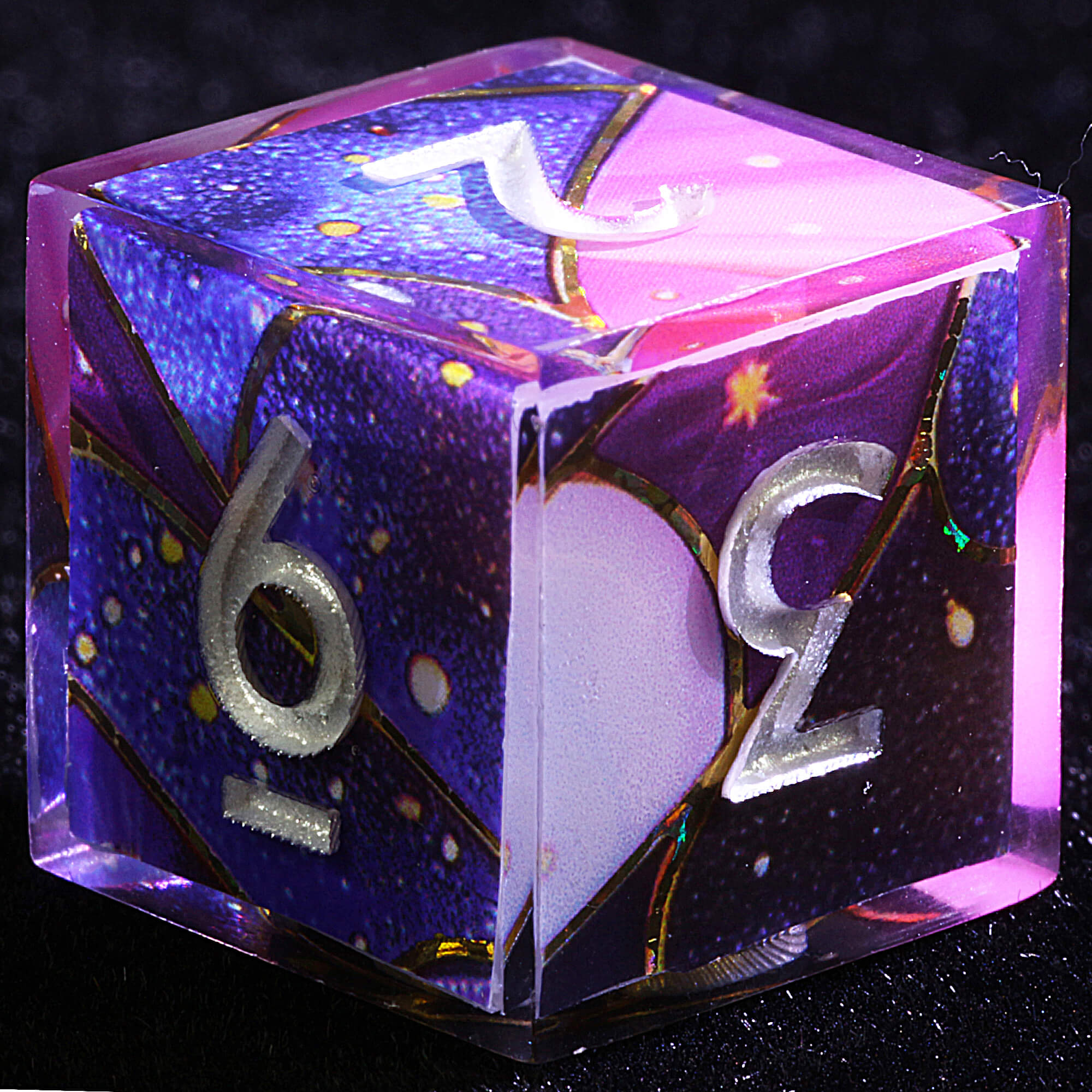 9 Polyhedral Resin D&D Set of Dice Starfall River - Dice of Dragons
