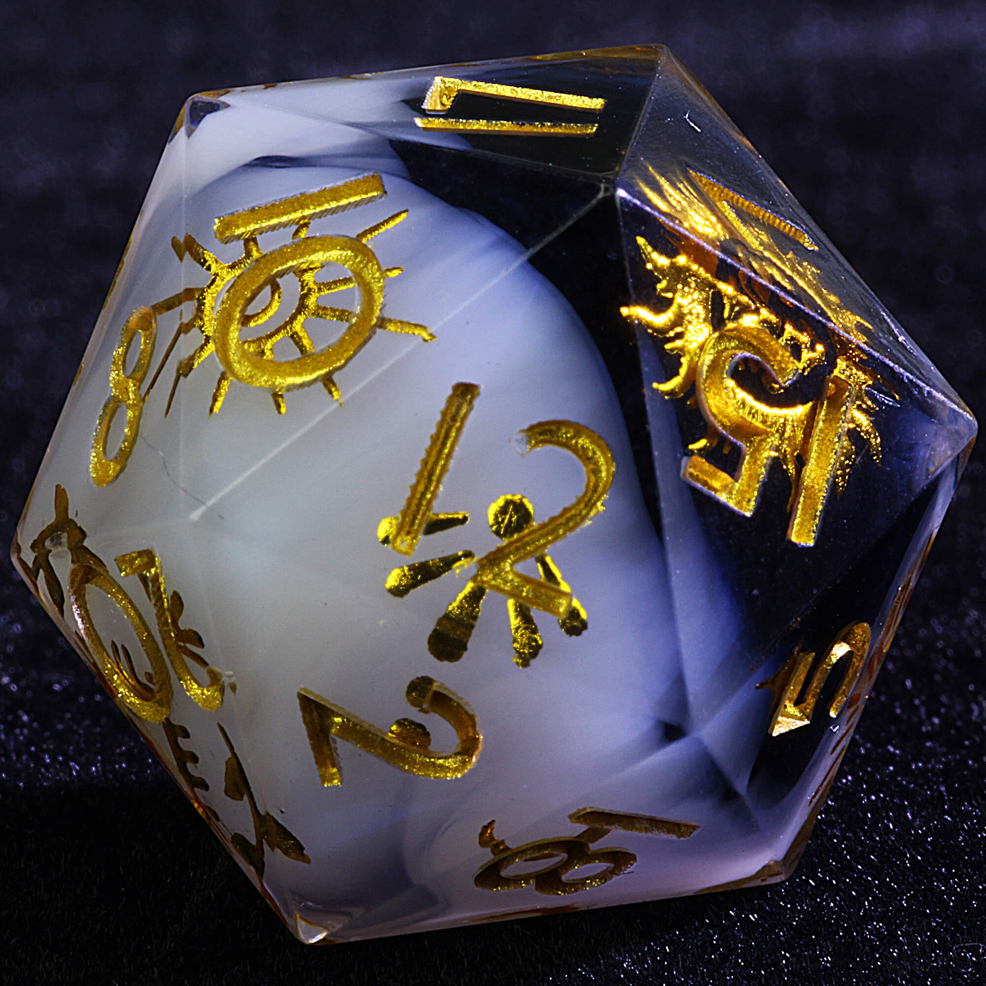 9 Polyhedral Resin D&D Dice Sets Holy Radiance