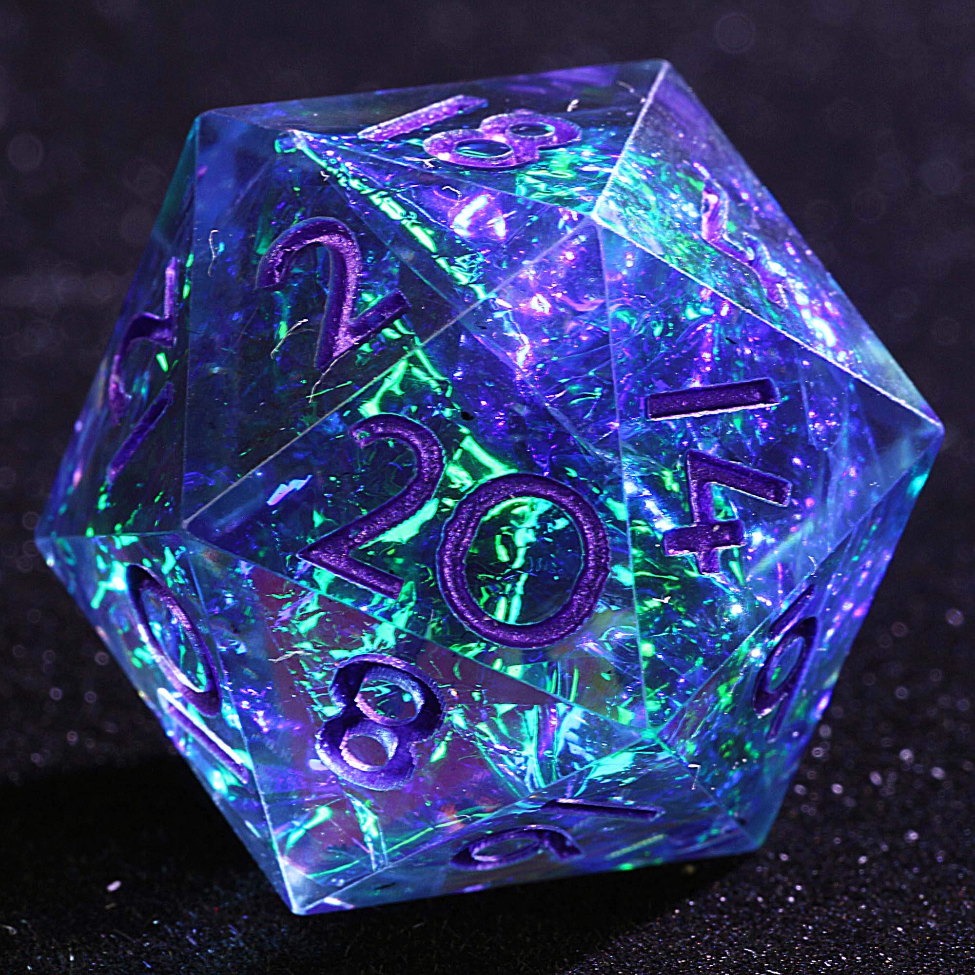 9 Polyhedral Resin D&D Dice Sets Nebula Edict Mirage - Dice of Dragons