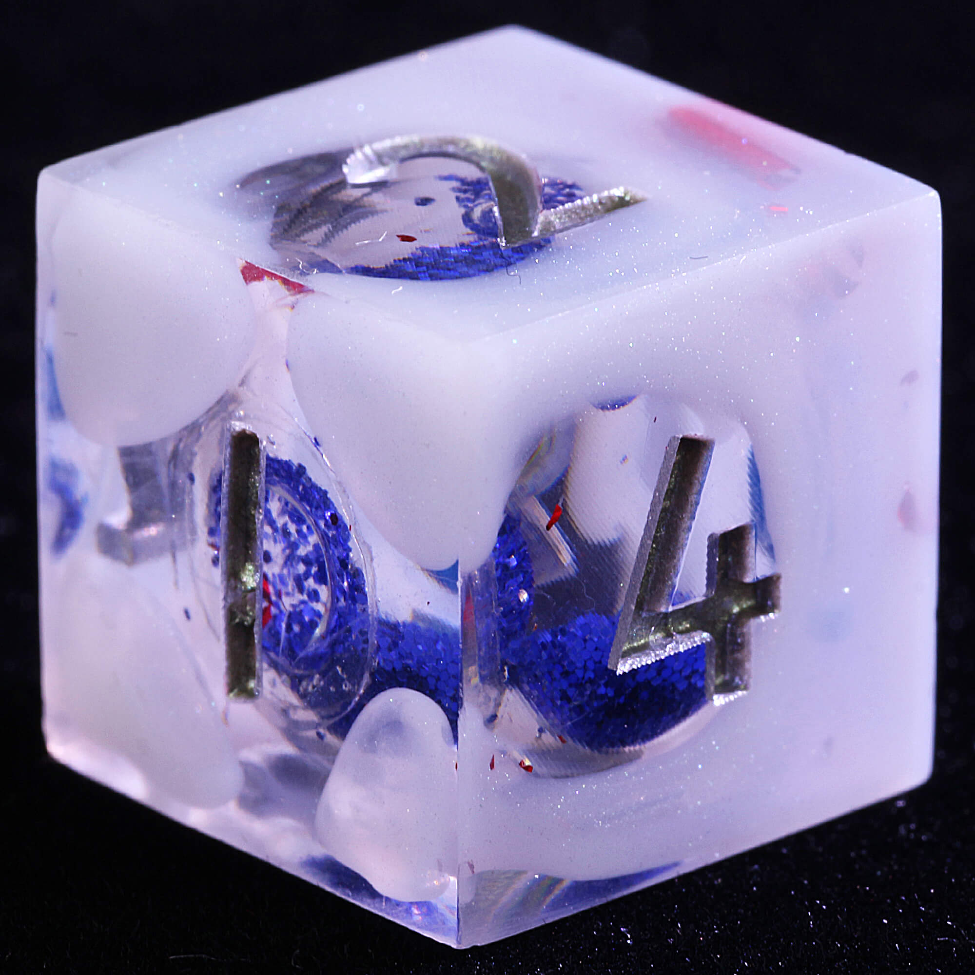 9 Polyhedral Resin Liquid Core DD Set of Dice Veiled Abyss - Dice of Dragons