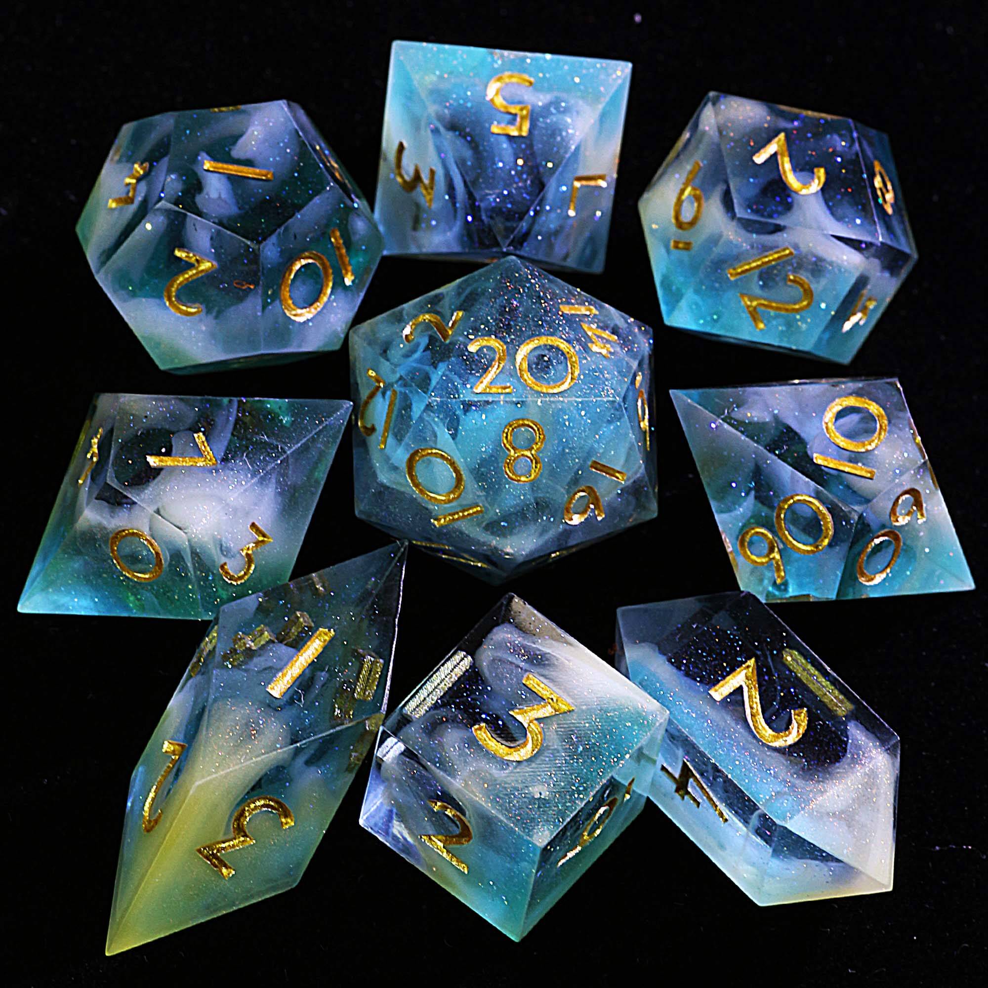 9 Polyhedral Resin Set DD Dice Pillars of Creation - Dice of Dragons