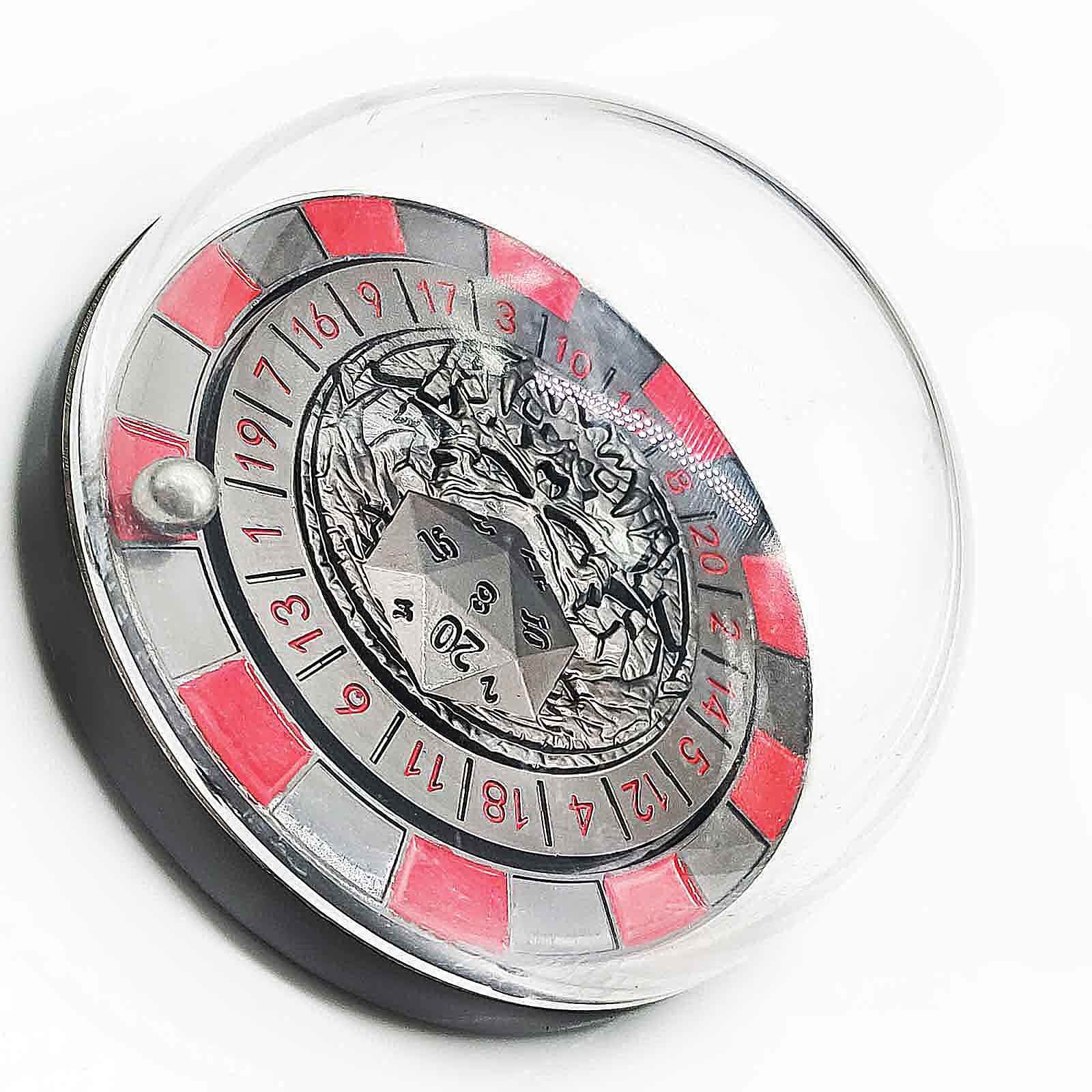 Ball Bearing Metal DnD Roulette Wheel Dice D20 - Dice of Dragons