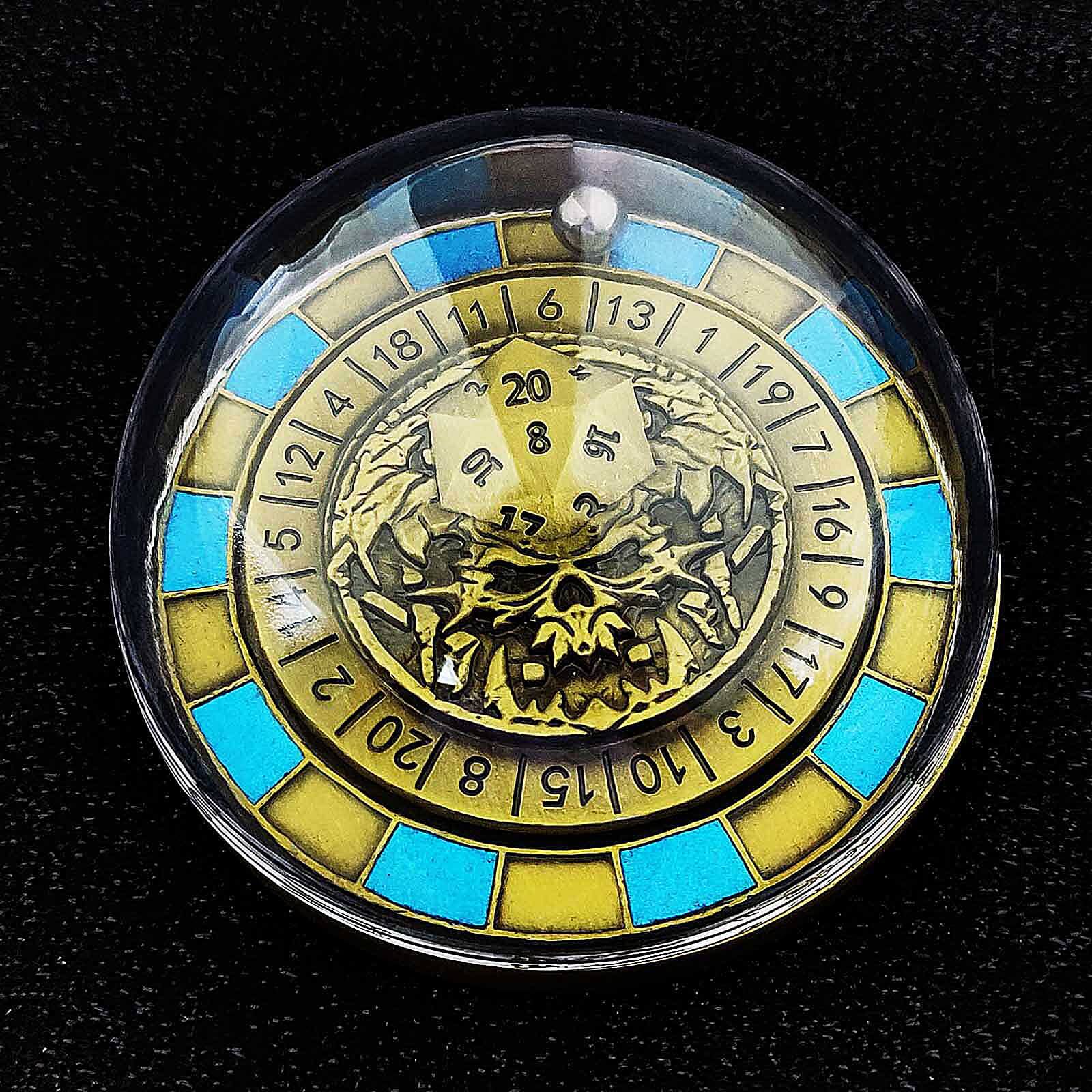 Ball Bearing Metal DnD Roulette Wheel Dice D20 - Dice of Dragons