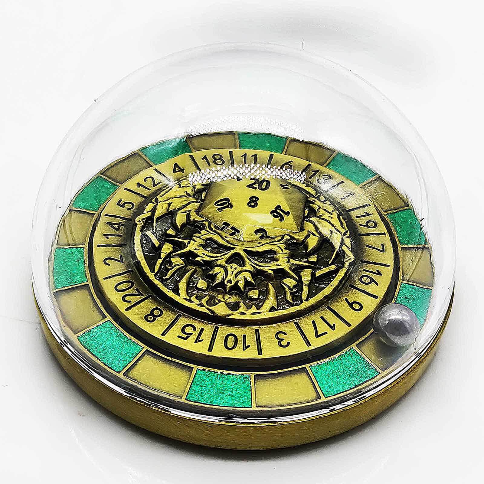 Ball Bearing Metal DnD Roulette Wheel Dice D20 - Dice of Dragons