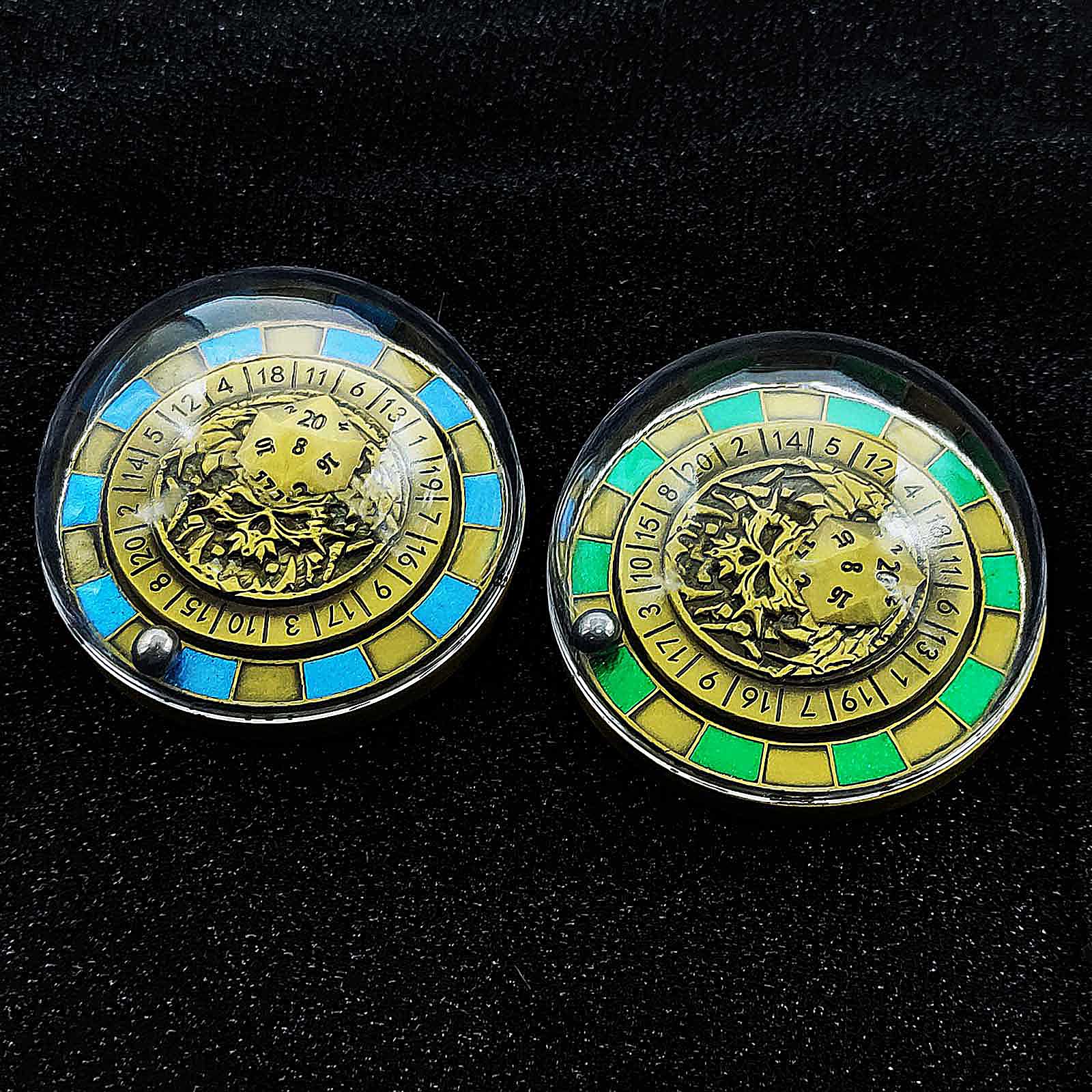 Ball Bearing Metal DnD Roulette Wheel Dice D20 - Dice of Dragons