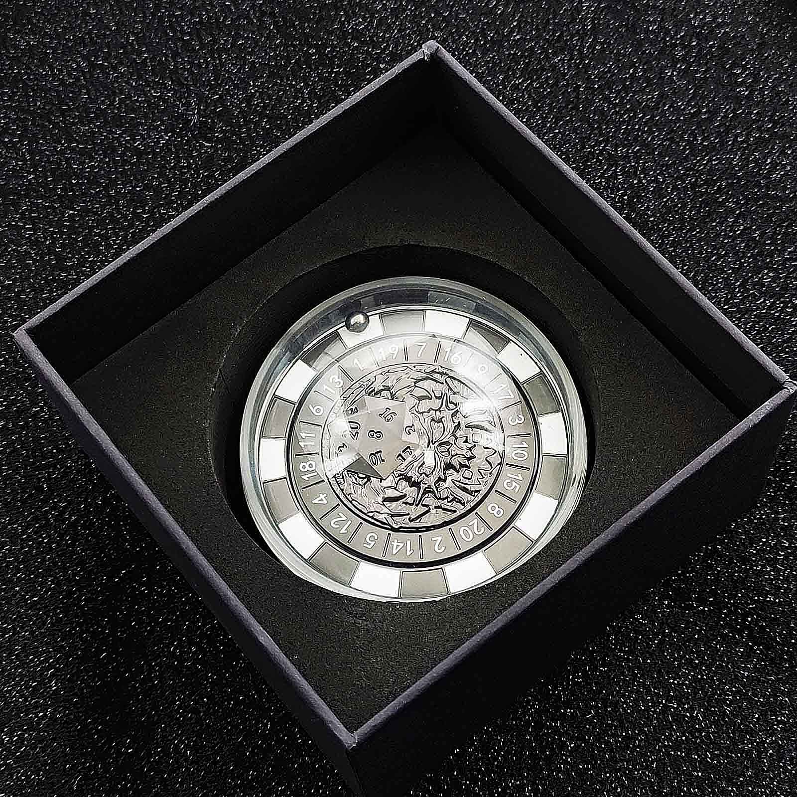 Ball Bearing Metal DnD Roulette Wheel Dice D20 - Dice of Dragons