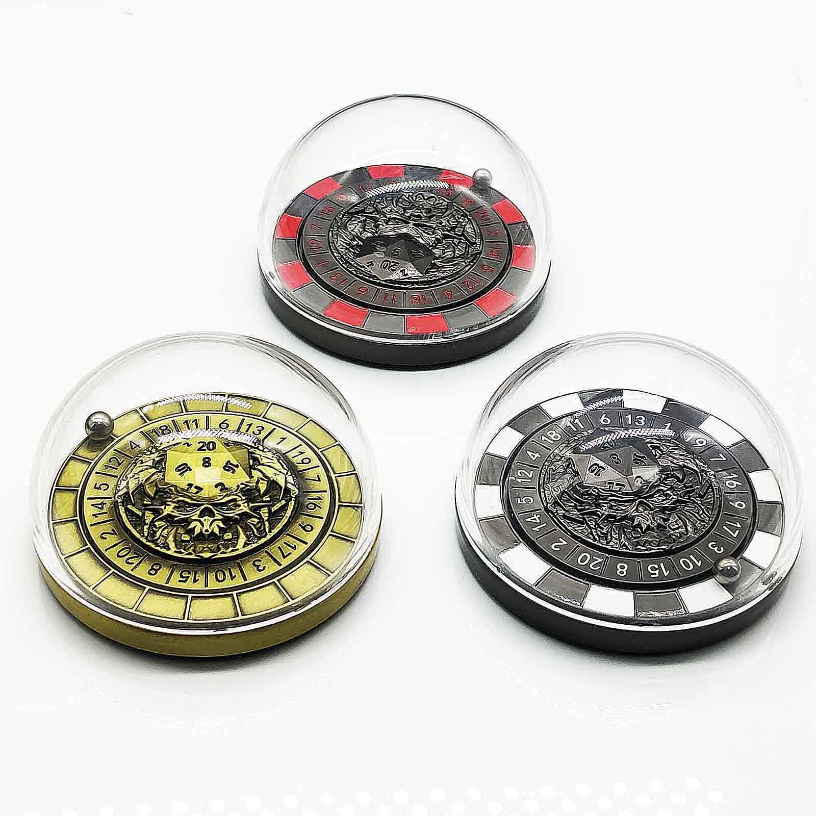 Ball Bearing Metal DnD Roulette Wheel Dice D20 - Dice of Dragons