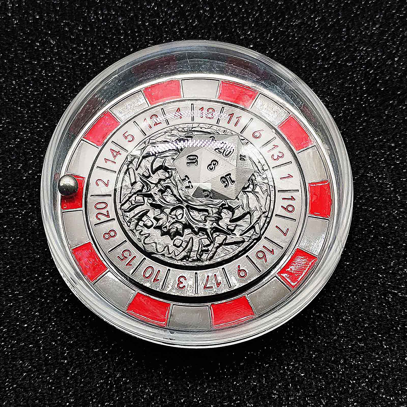 Ball Bearing Metal DnD Roulette Wheel Dice D20 - Dice of Dragons