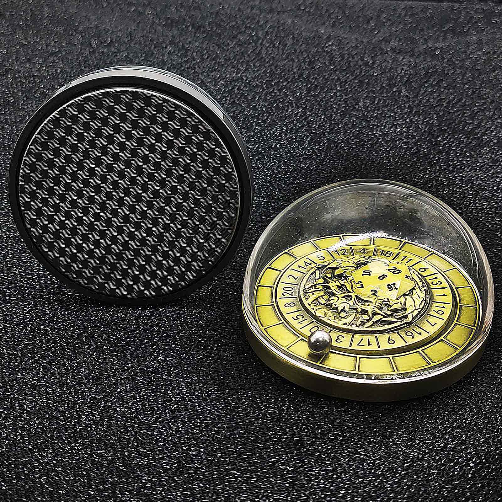 Ball Bearing Metal DnD Roulette Wheel Dice D20 - Dice of Dragons