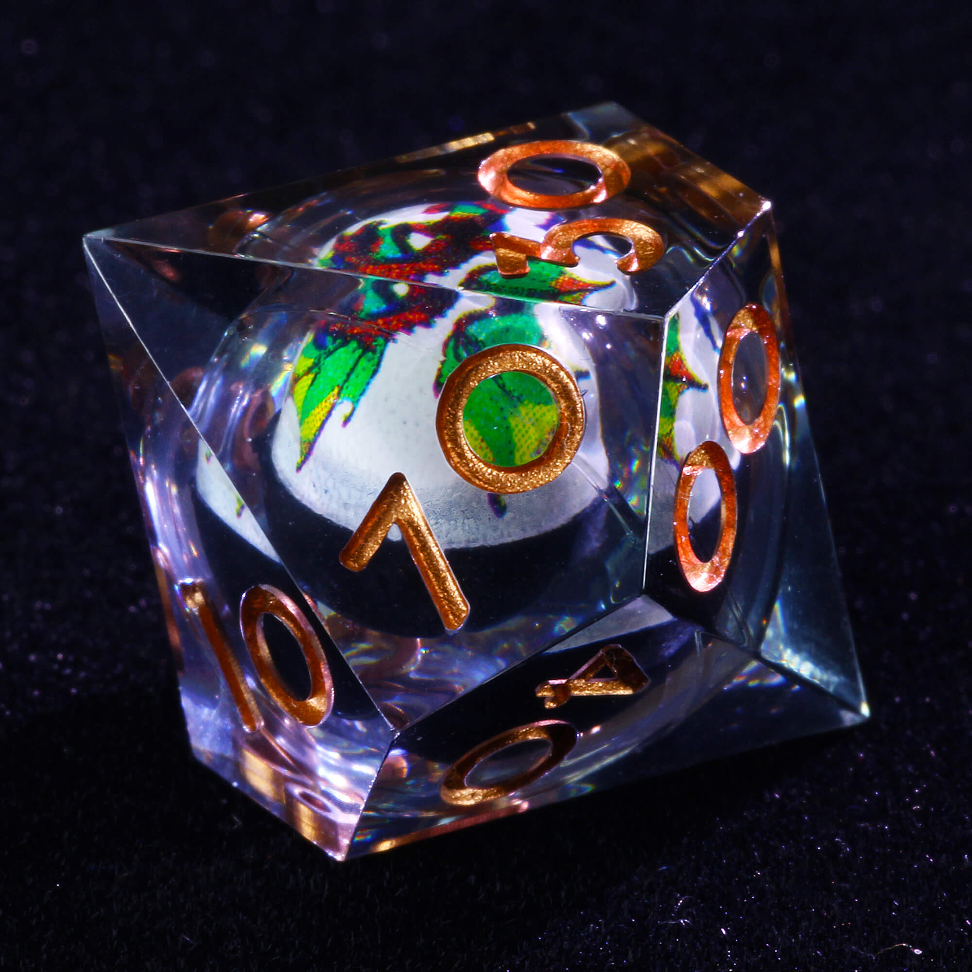Cool 7 Polyhedral Dragon Liquid Core DD Dice Sets - Dice of Dragons