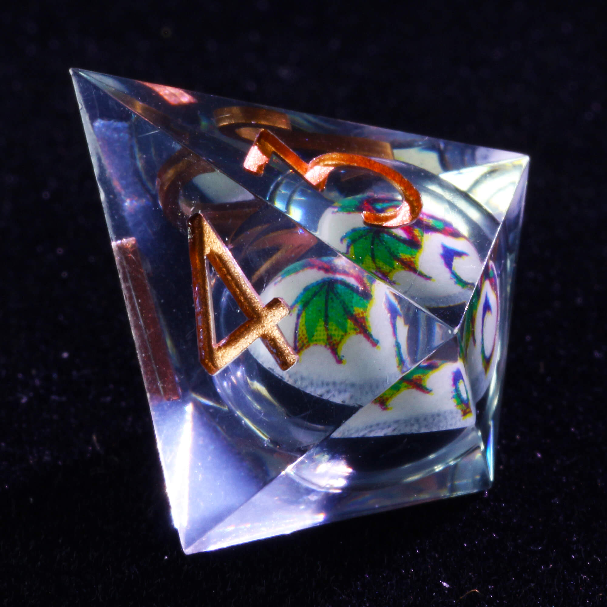 Cool 7 Polyhedral Dragon Liquid Core DD Dice Sets - Dice of Dragons
