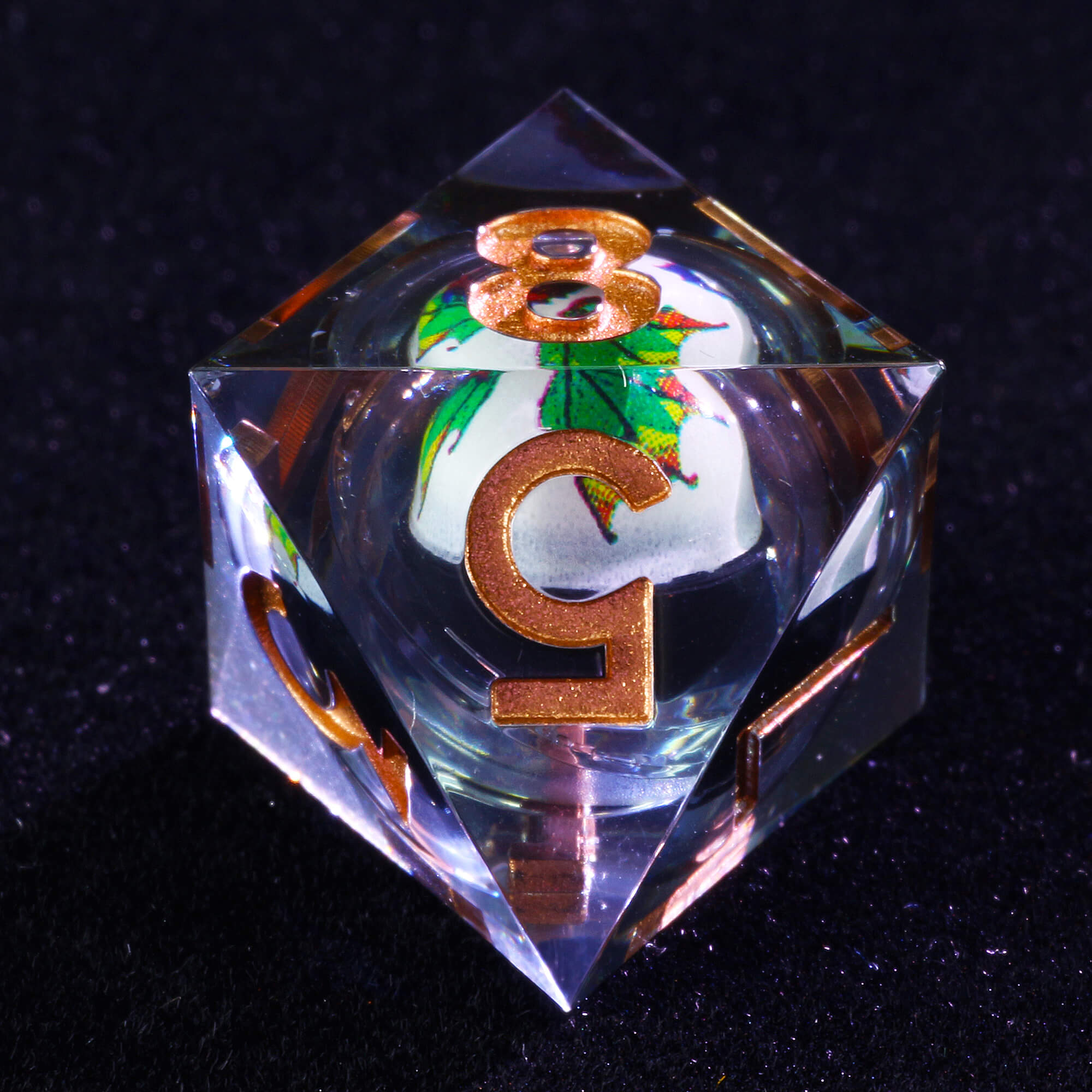 Cool 7 Polyhedral Dragon Liquid Core DD Dice Sets - Dice of Dragons