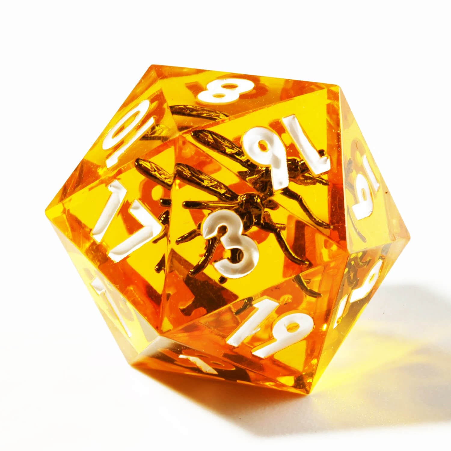 7-Piece Sharp Edge Mosquito Polyhedral Resin Dice Set D&D - Dice of Dragons