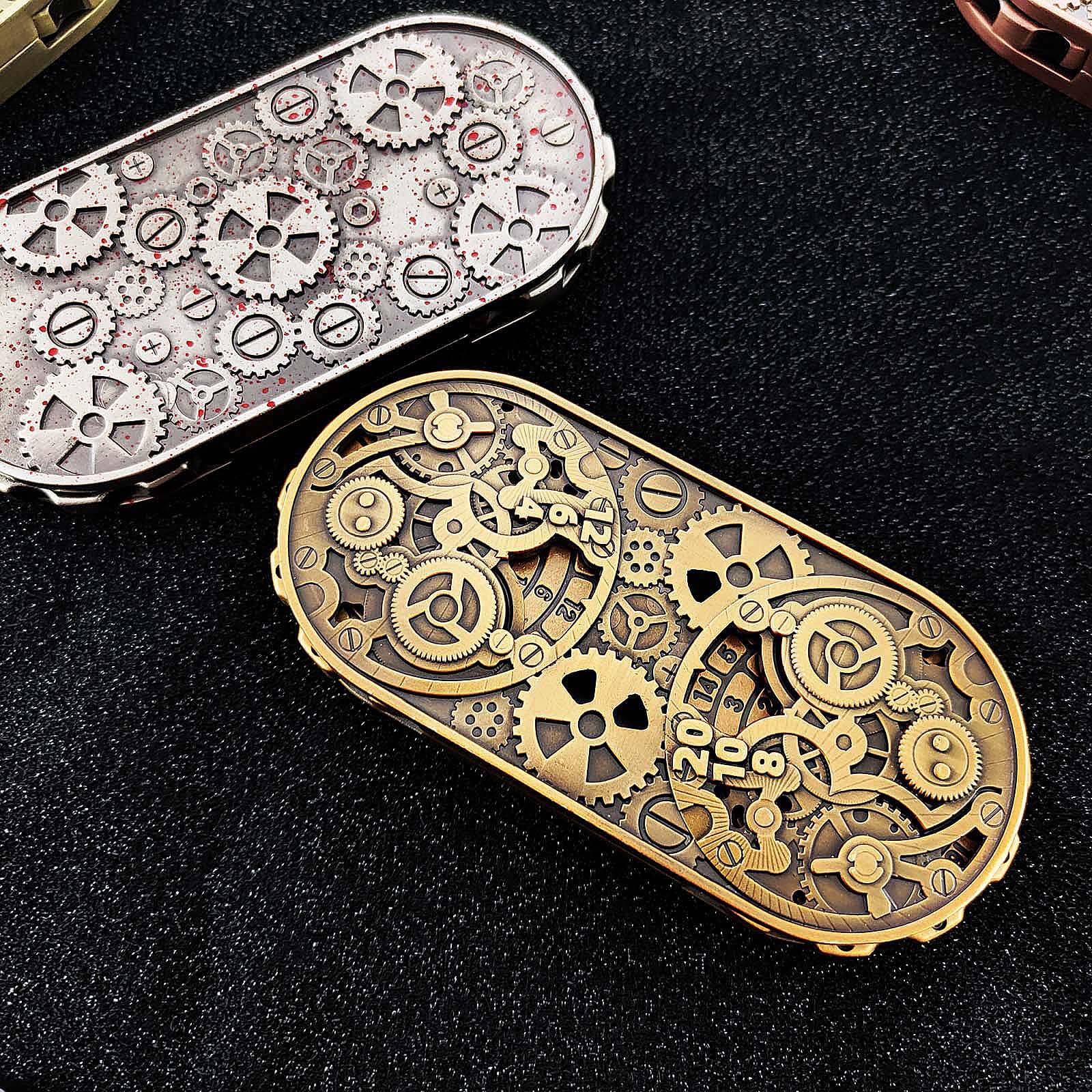 Double Roulette Metal DND Dice Fidget Spinner Gyroid Dice - Dice of Dragons