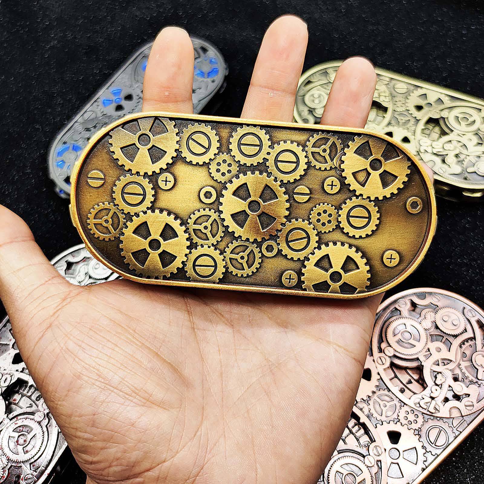 Double Roulette Metal DND Dice Fidget Spinner Gyroid Dice - Dice of Dragons