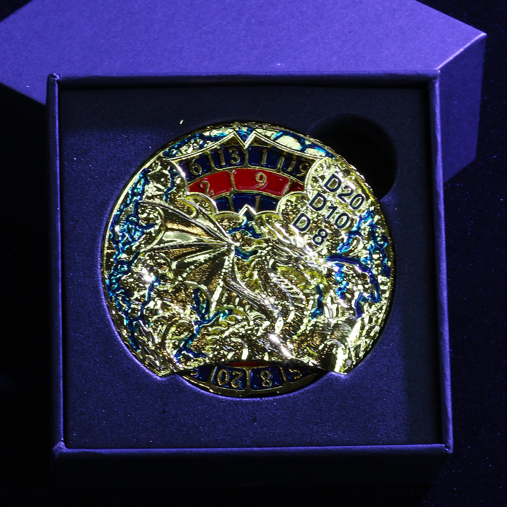 Dragon 7 in 1 Roulette Metal DND Dice Fidget Spinner Gyroid Dice - Dice of Dragons