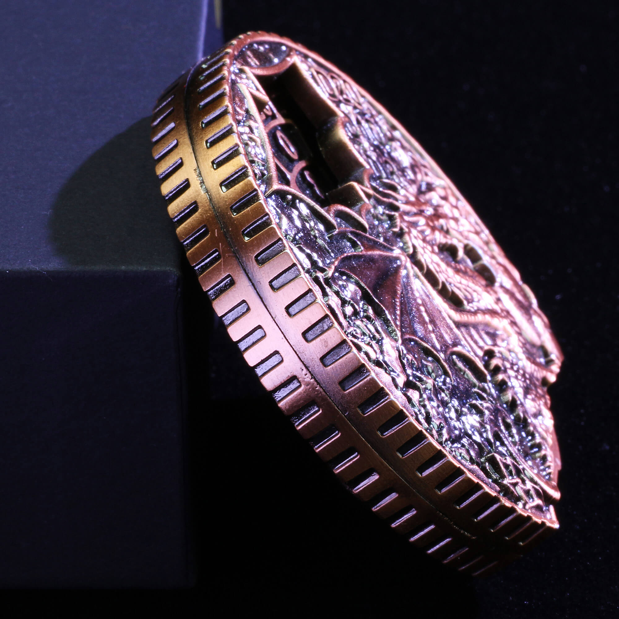 Dragon 7 in 1 Roulette Metal DND Dice Fidget Spinner Gyroid Dice - Dice of Dragons