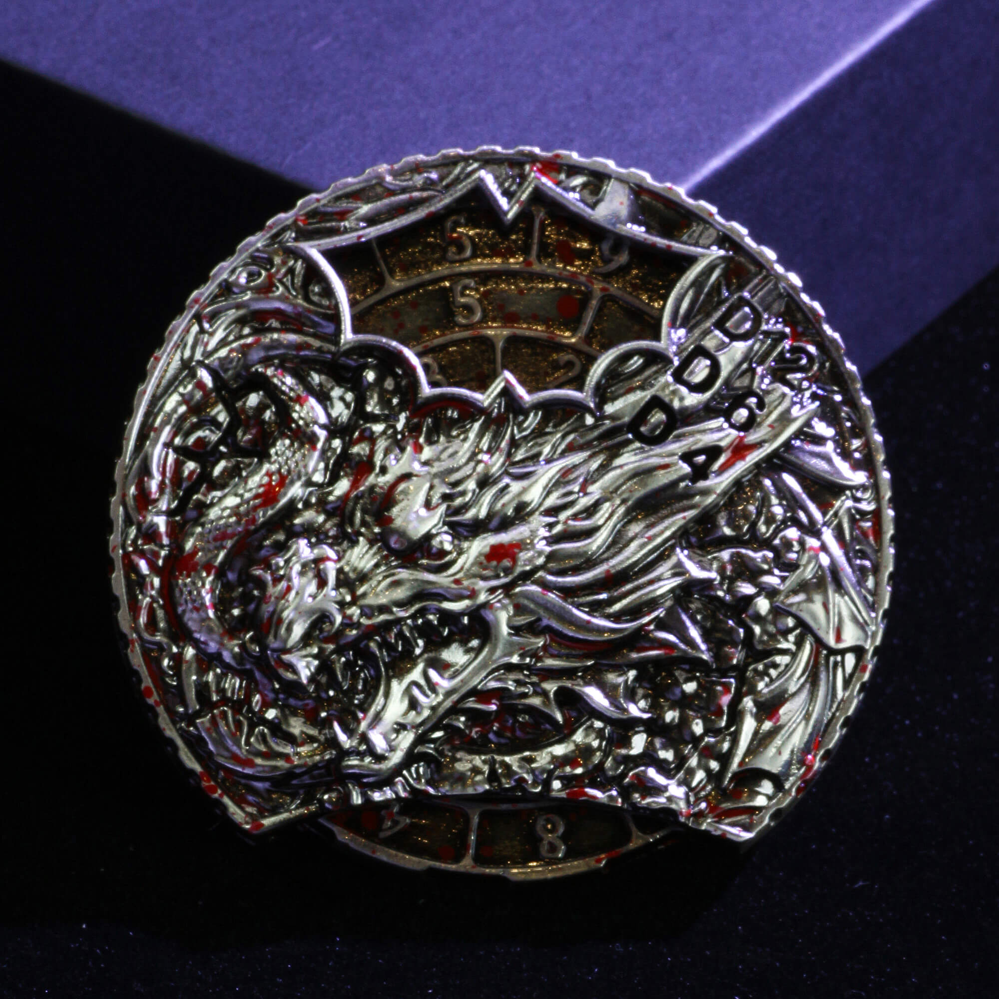 Dragon 7 in 1 Roulette Metal DND Dice Fidget Spinner Gyroid Dice - Dice of Dragons