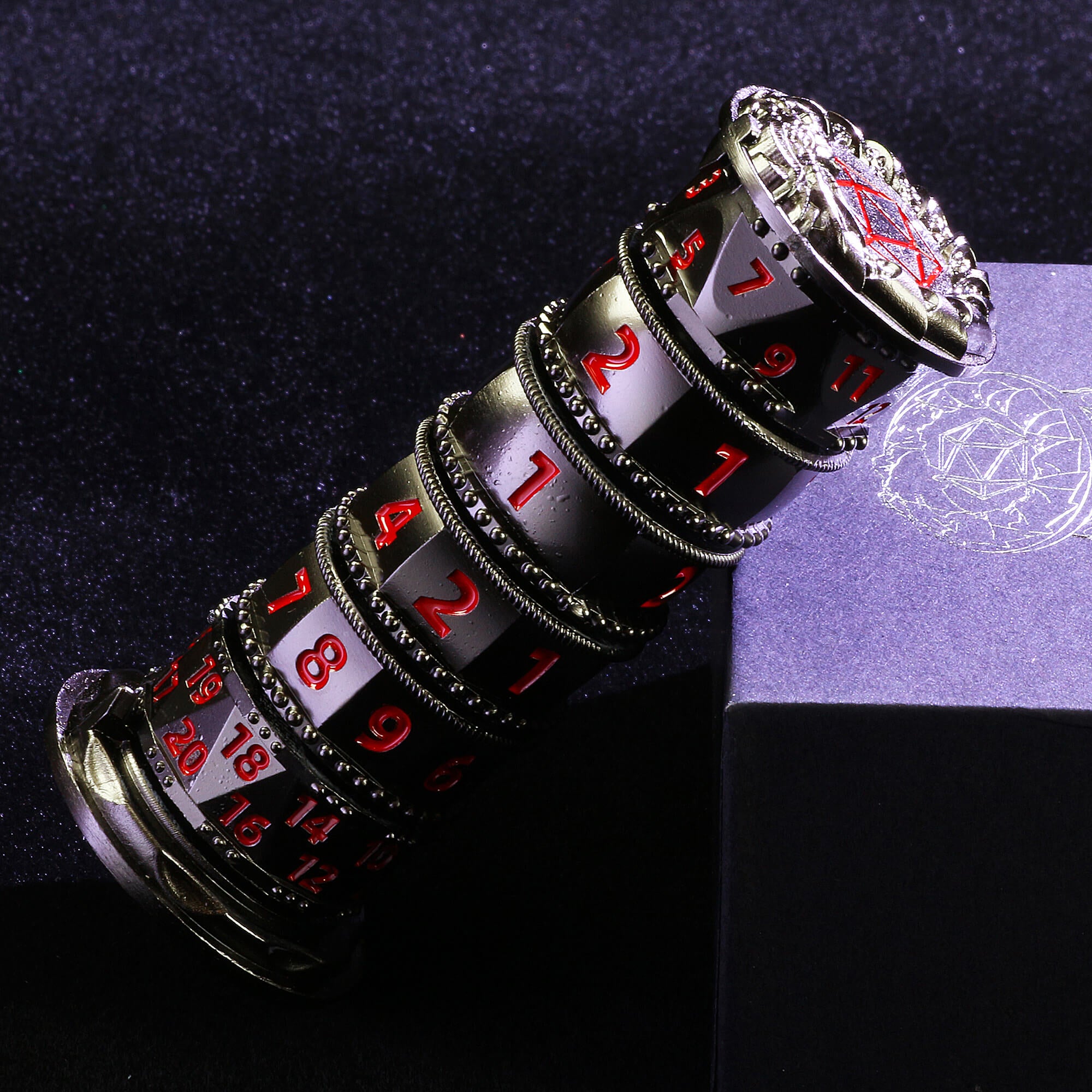 Dragon 7 in 1 Tower Spinning Metal Dice DnD - Dice of Dragons