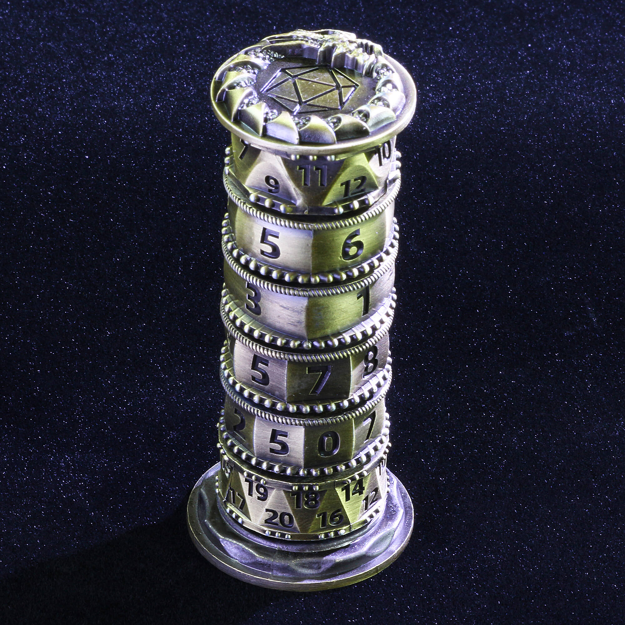 Dragon 7 in 1 Tower Spinning Metal Dice DnD - Dice of Dragons