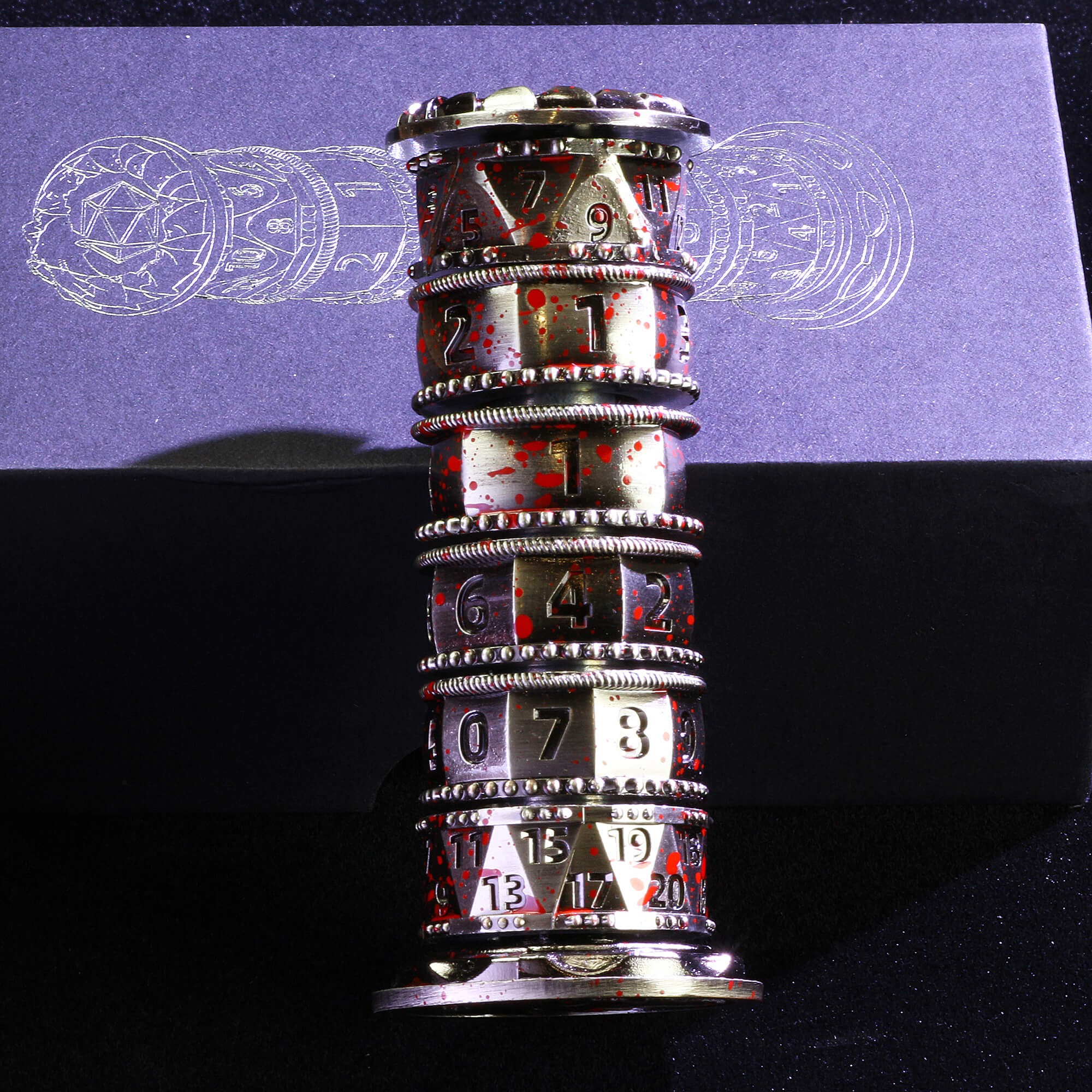 Dragon 7 in 1 Tower Spinning Metal Dice DnD - Dice of Dragons