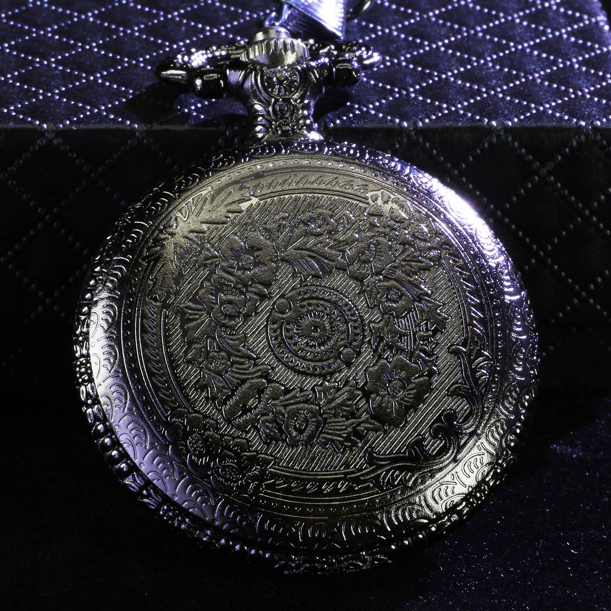 Fighter Mini Polyhedral Metal Dice Set D and D with Pocket Watch Shell Case - Dice of Dragons