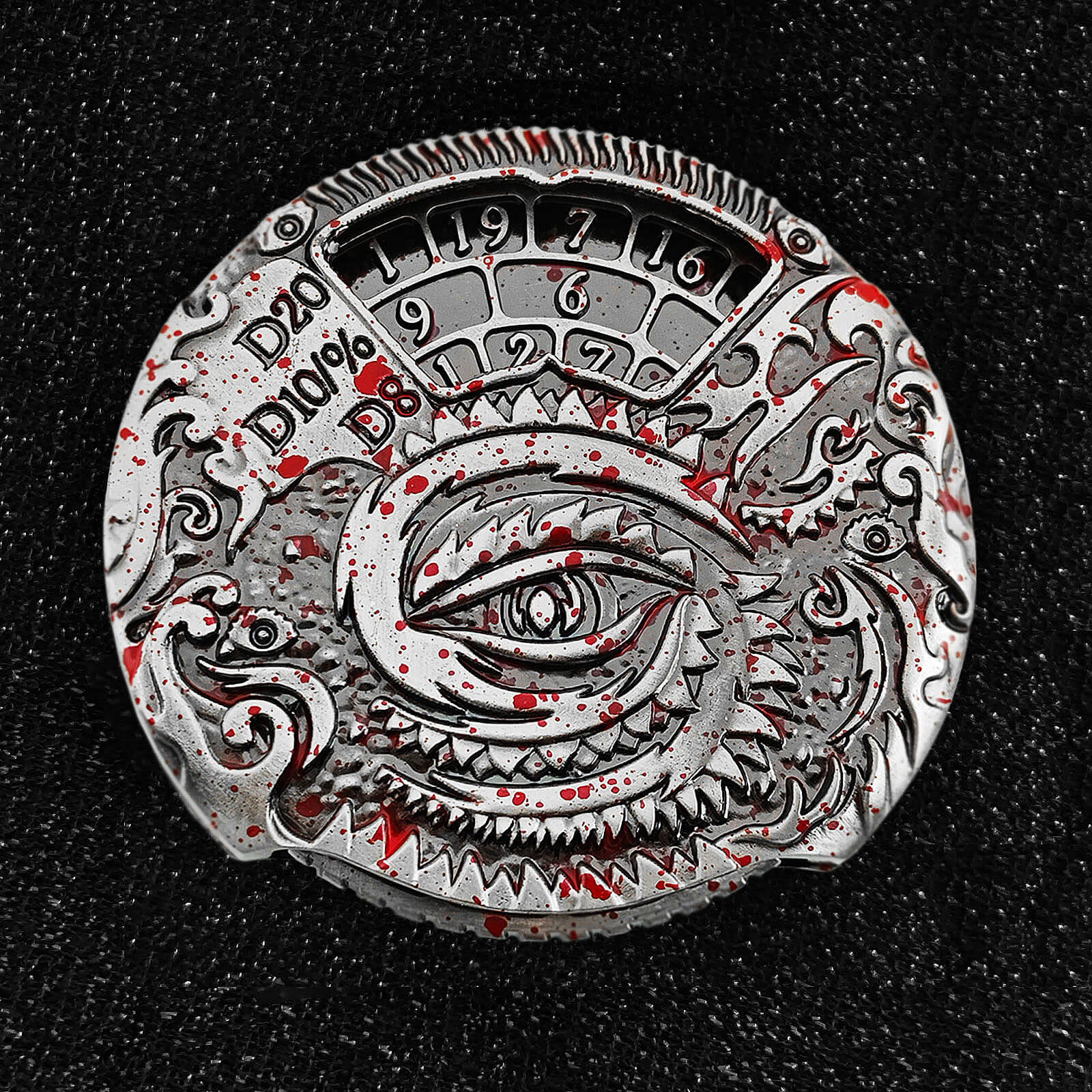 Flying Dragon Roulette Metal DND Dice Fidget Spinner Gyroid Dice - Dice of Dragons