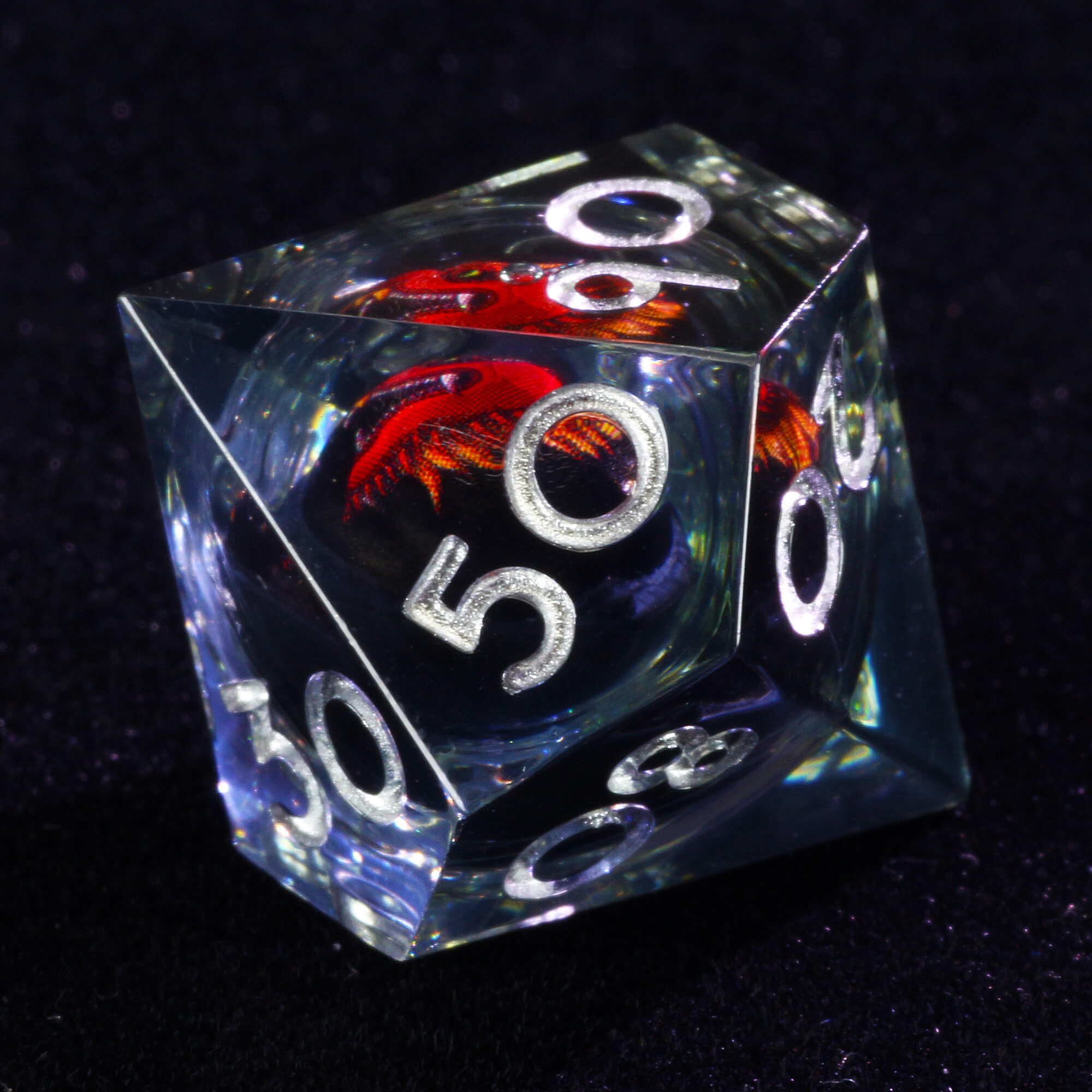 Gaming 7 Polyhedral Dragon Liquid Core DnD Dice Sets - Dice of Dragons