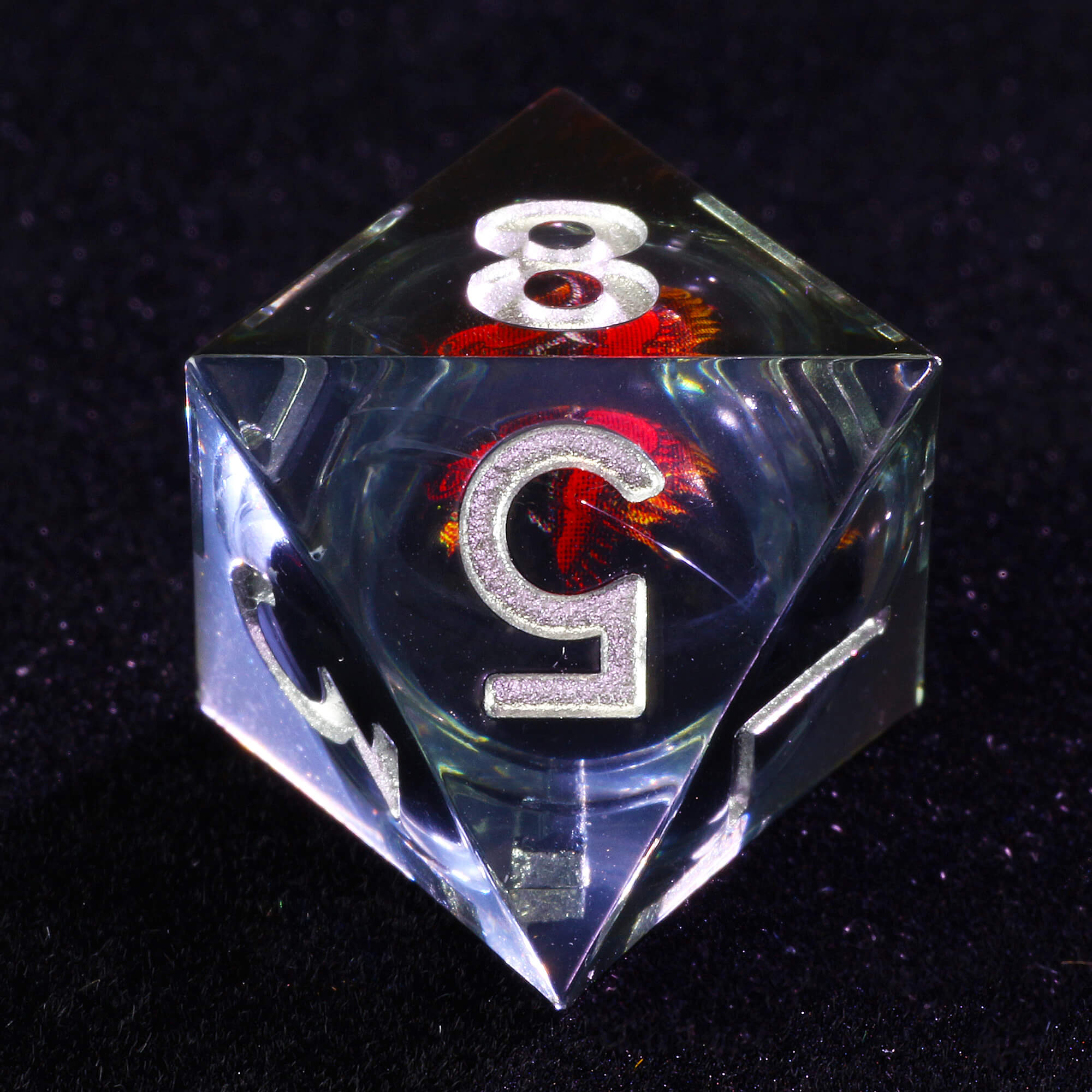 Gaming 7 Polyhedral Dragon Liquid Core DnD Dice Sets - Dice of Dragons