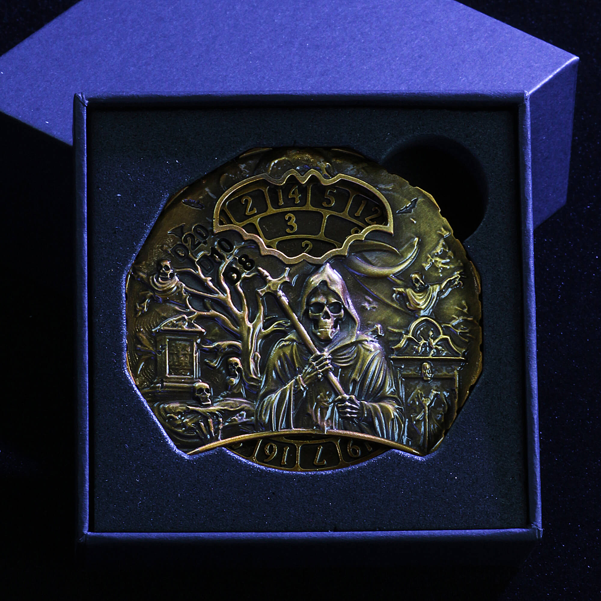 Ghost 7 in 1 Roulette Metal DND Dice Fidget Spinner Gyroid Dice - Dice of Dragons