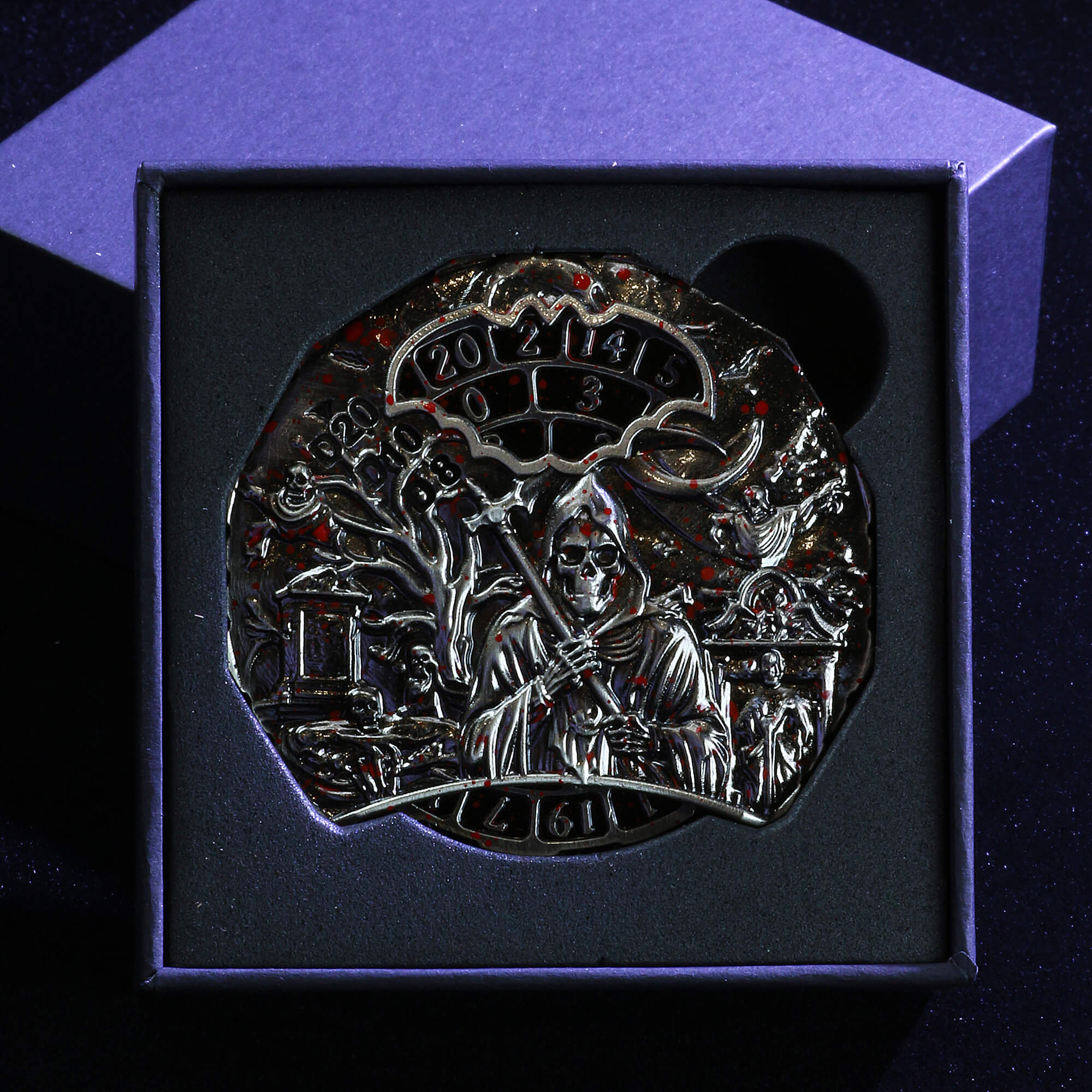 Ghost 7 in 1 Roulette Metal DND Dice Fidget Spinner Gyroid Dice - Dice of Dragons