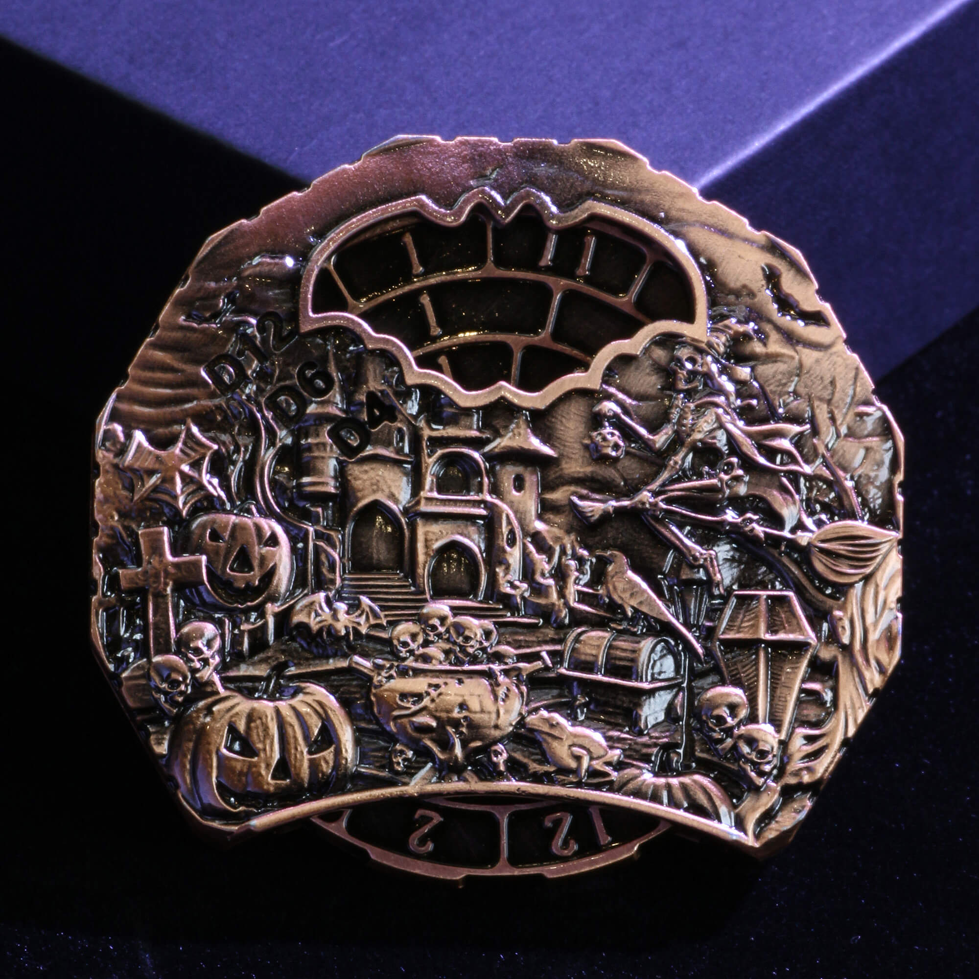 Ghost 7 in 1 Roulette Metal DND Dice Fidget Spinner Gyroid Dice - Dice of Dragons