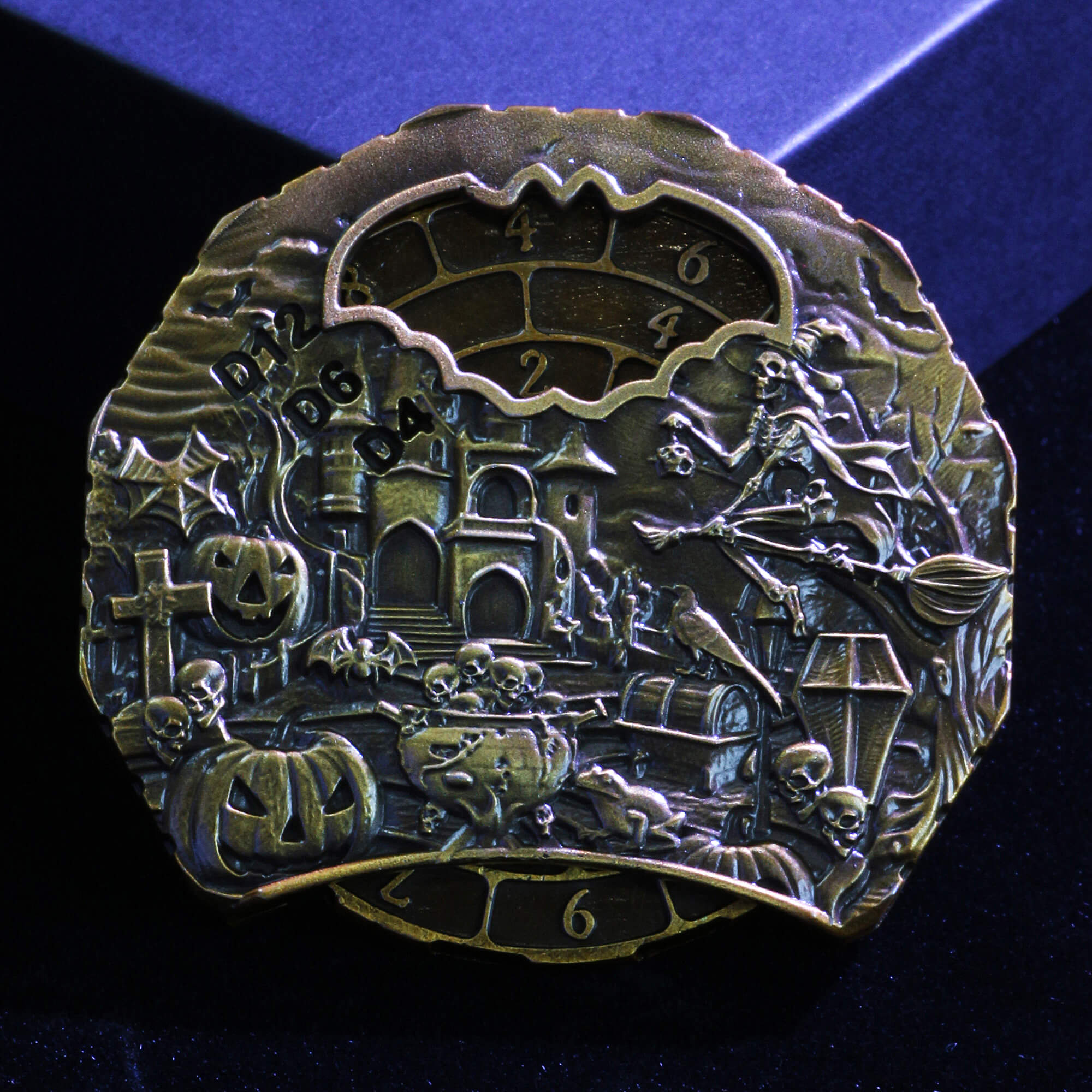 Ghost 7 in 1 Roulette Metal DND Dice Fidget Spinner Gyroid Dice - Dice of Dragons