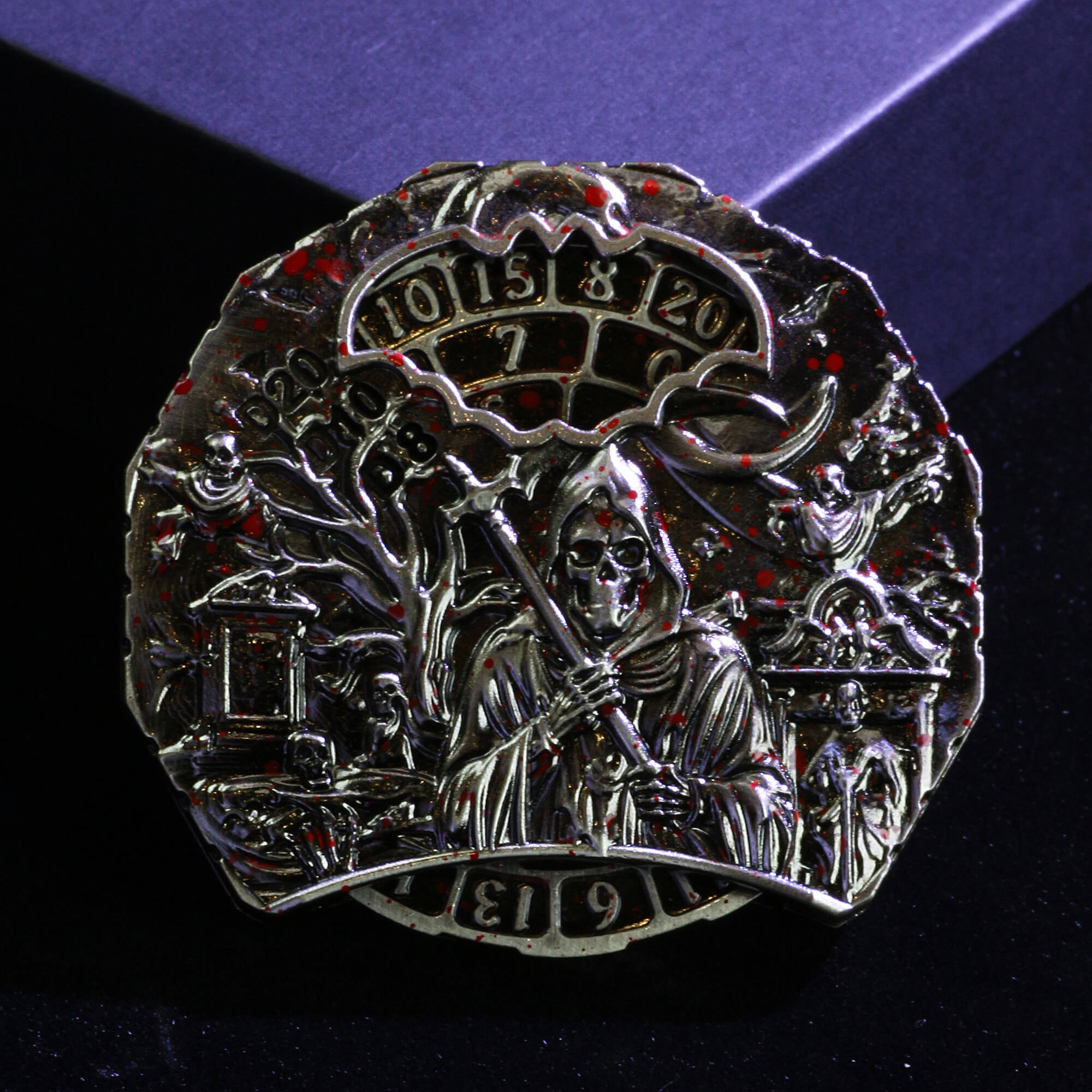 Ghost 7 in 1 Roulette Metal DND Dice Fidget Spinner Gyroid Dice - Dice of Dragons