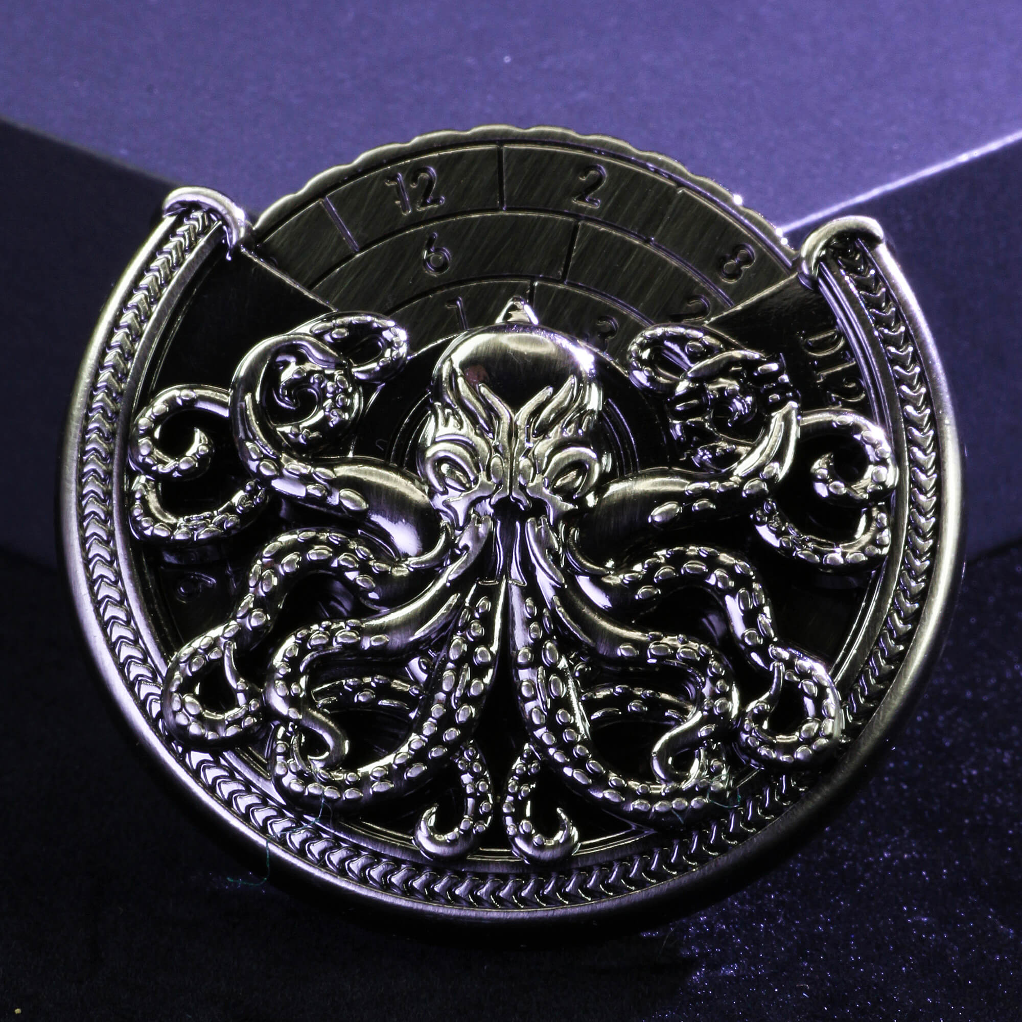 Hollow Octopus 7 in 1 Roulette Metal DND Dice Fidget Spinner Gyroid Dice - Dice of Dragons