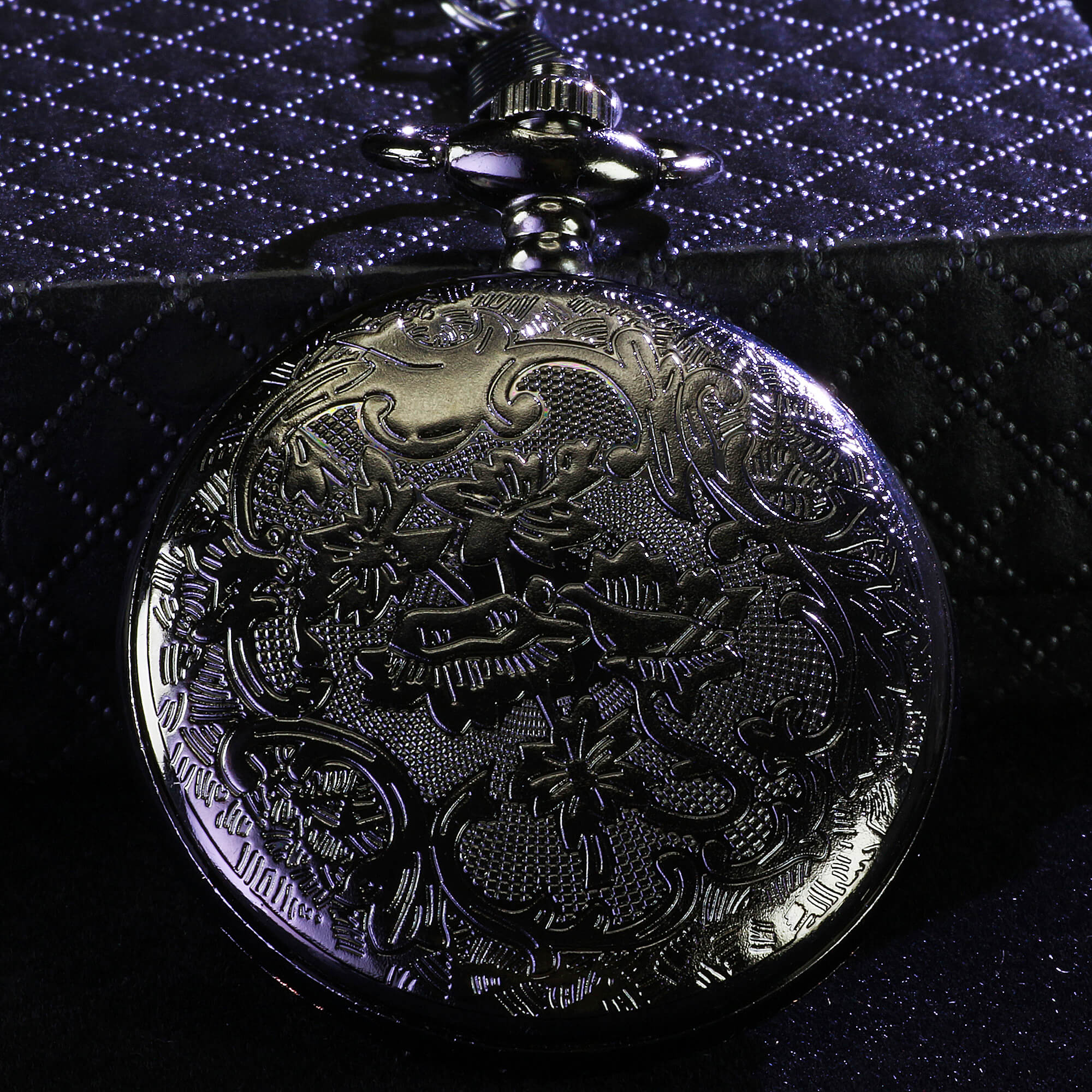 Octopus Mini Polyhedral Metal Dice Set D&D with Pocket Watch Shell Case - Dice of Dragons