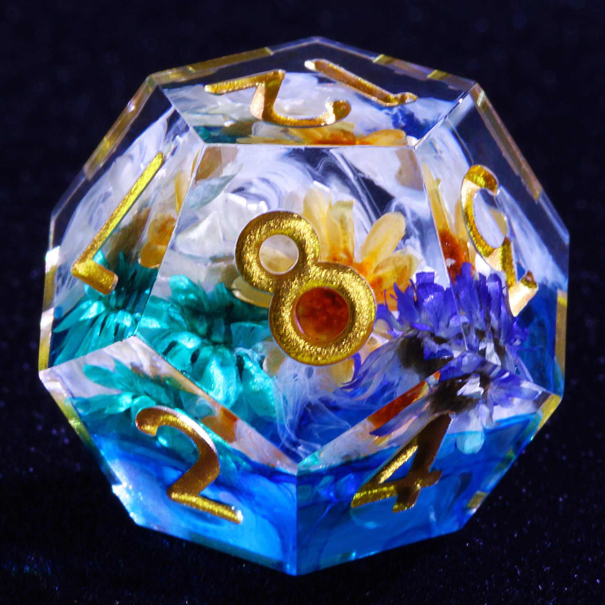 Polyhedral Cool Flower Dice Sets DD - Dice of Dragons