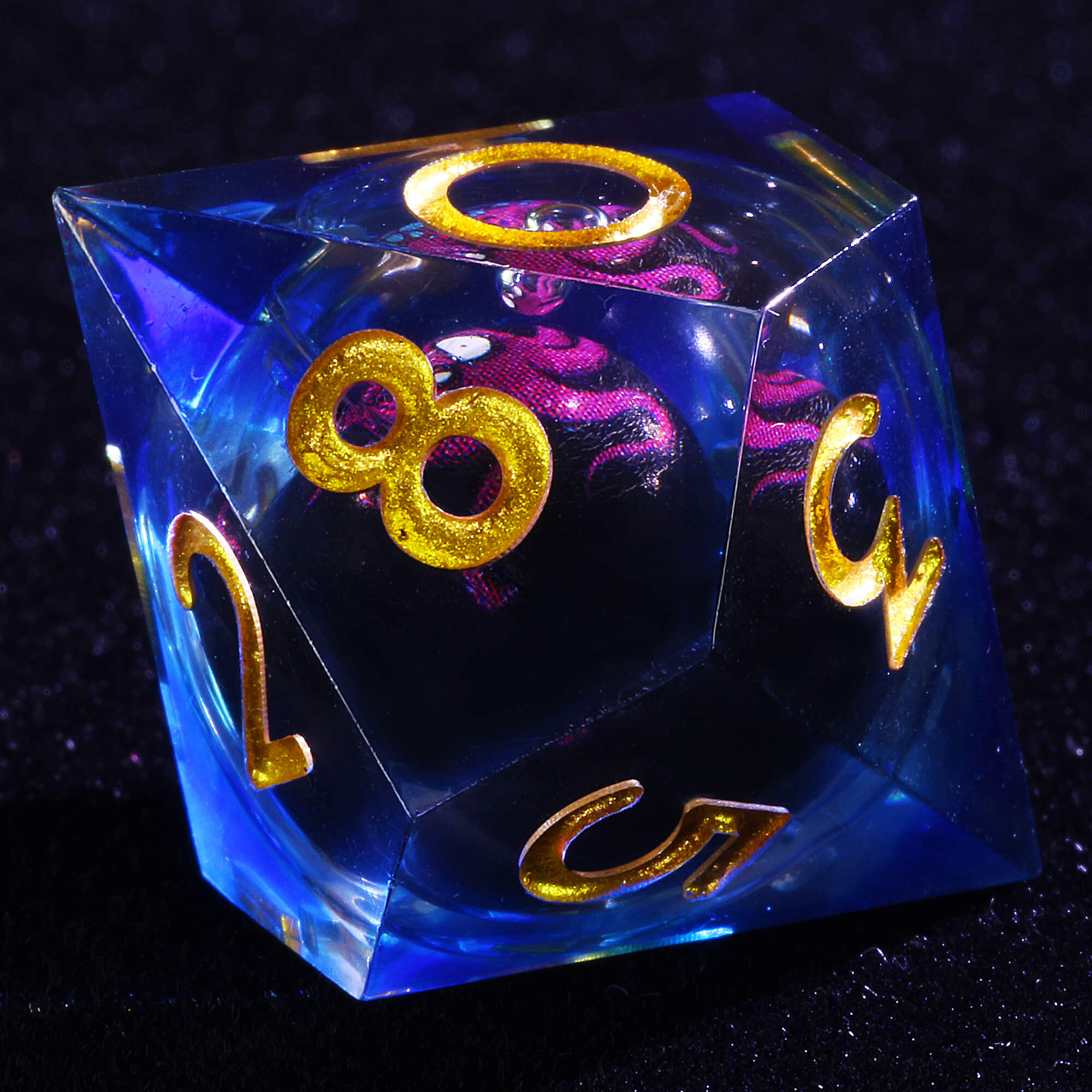 Polyhedral Cool Octopus Liquid Core DnD Set Dice - Dice of Dragons