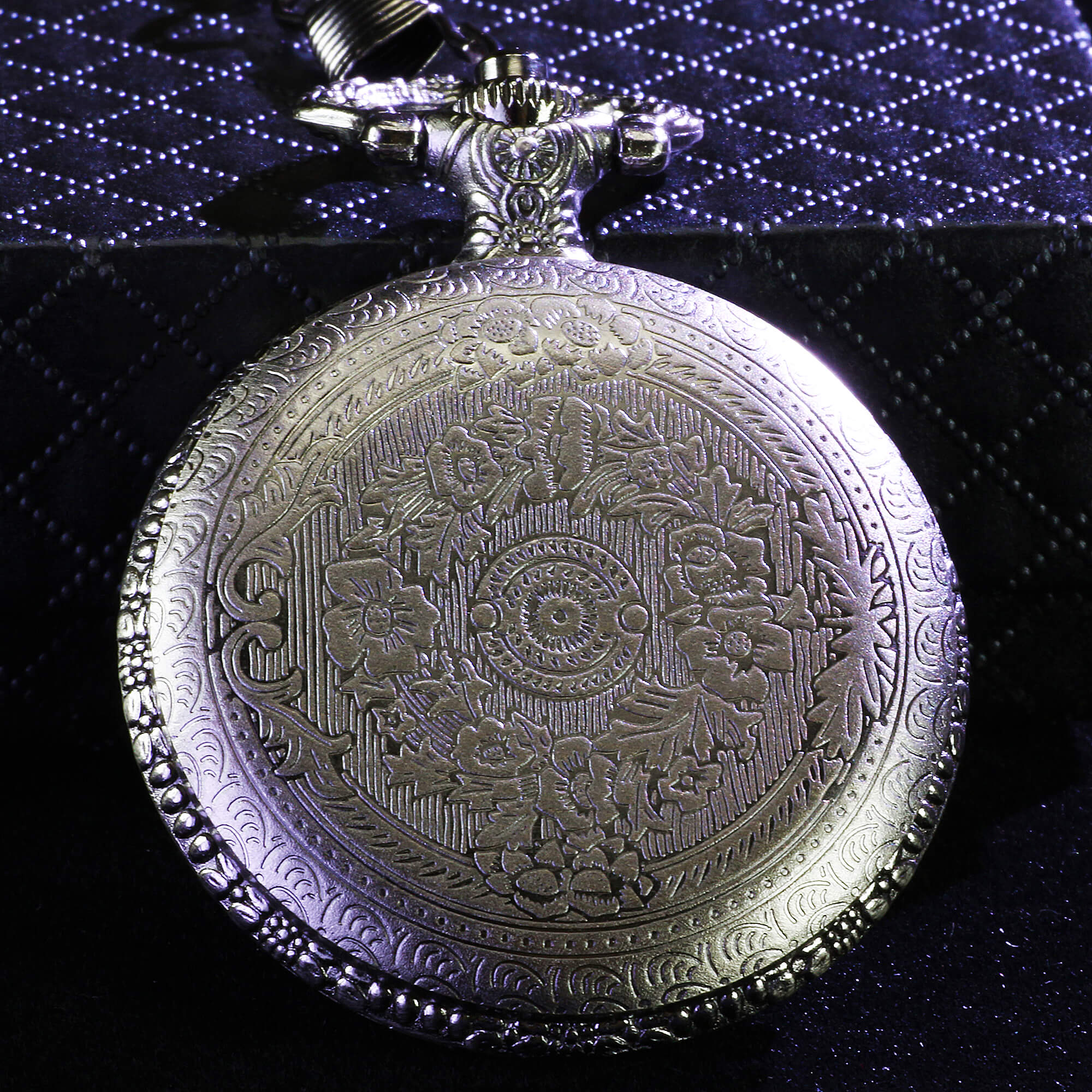 Time Gear Mini Polyhedral Metal DD Dice Set with Pocket Watch Shell Case - Dice of Dragons