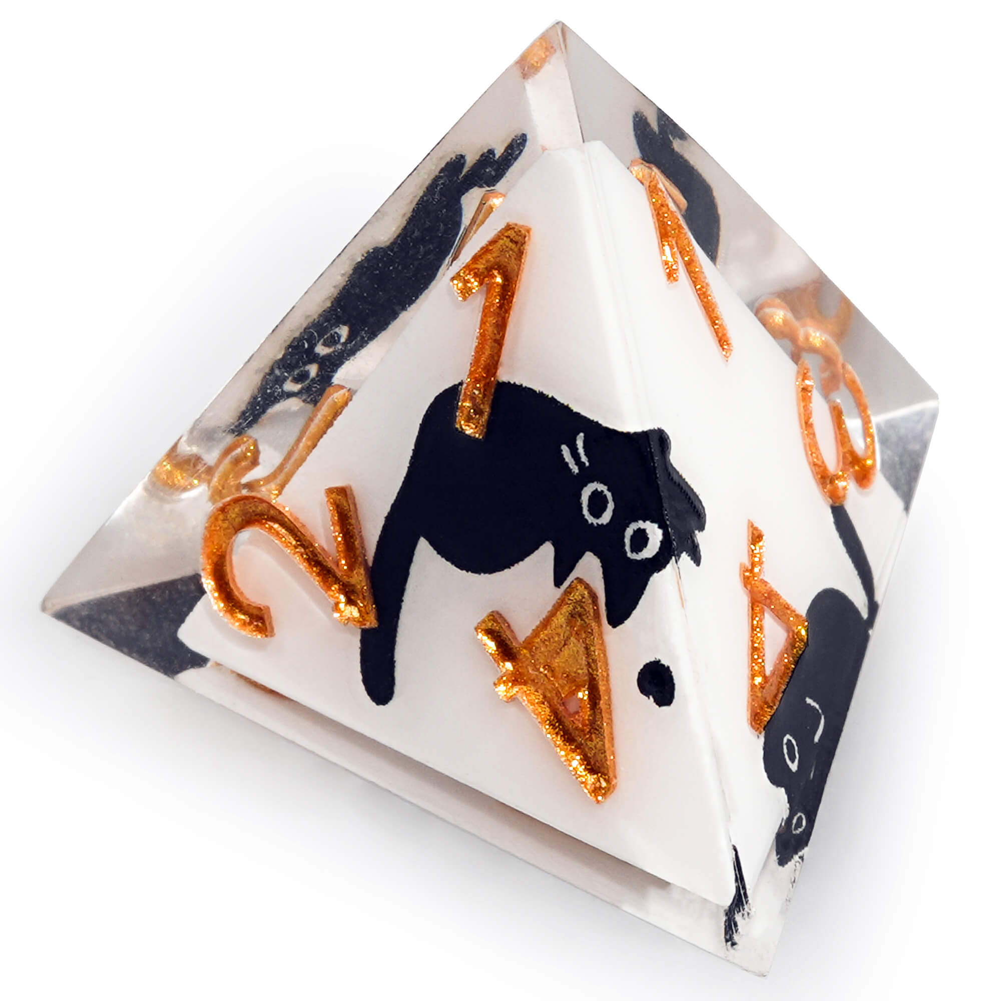 Polyhedral RGP Cool DnD Dice Sets - Cow Cat - Dice of Dragons