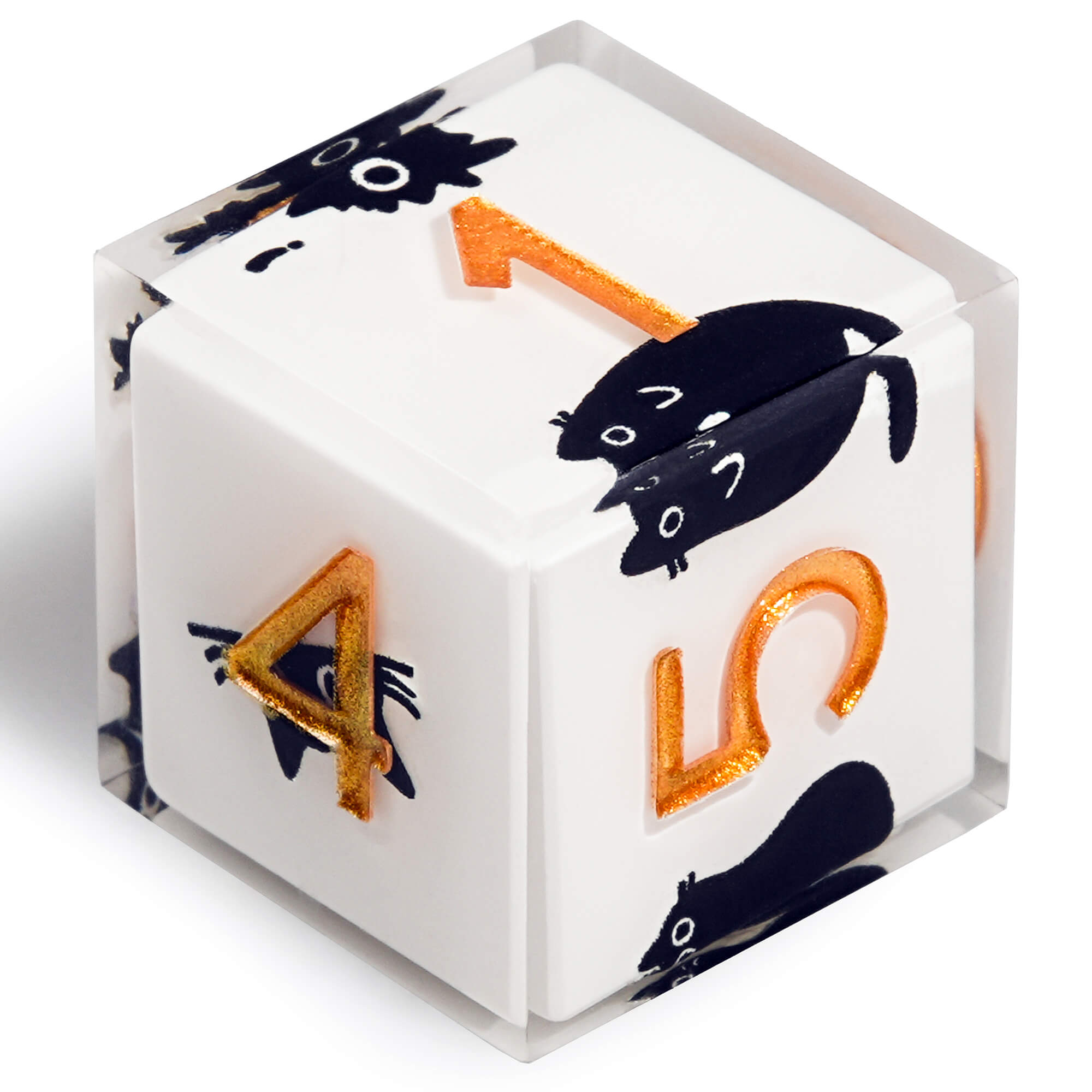 Polyhedral RGP Cool DnD Dice Sets - Cow Cat - Dice of Dragons