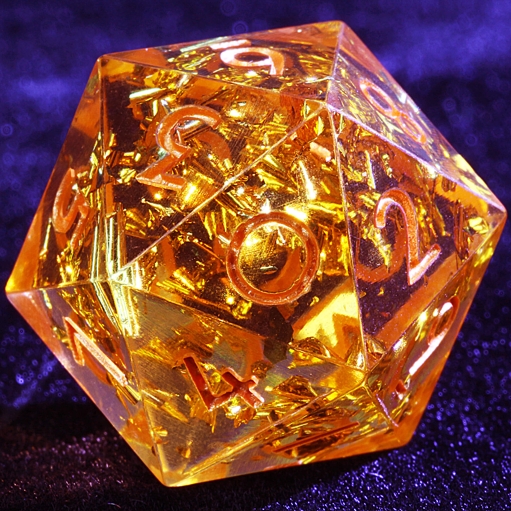 Polyhedral Resin 20 Sided D10 and 6 Sided D3 Dice Draw Steel Sets Molten Core