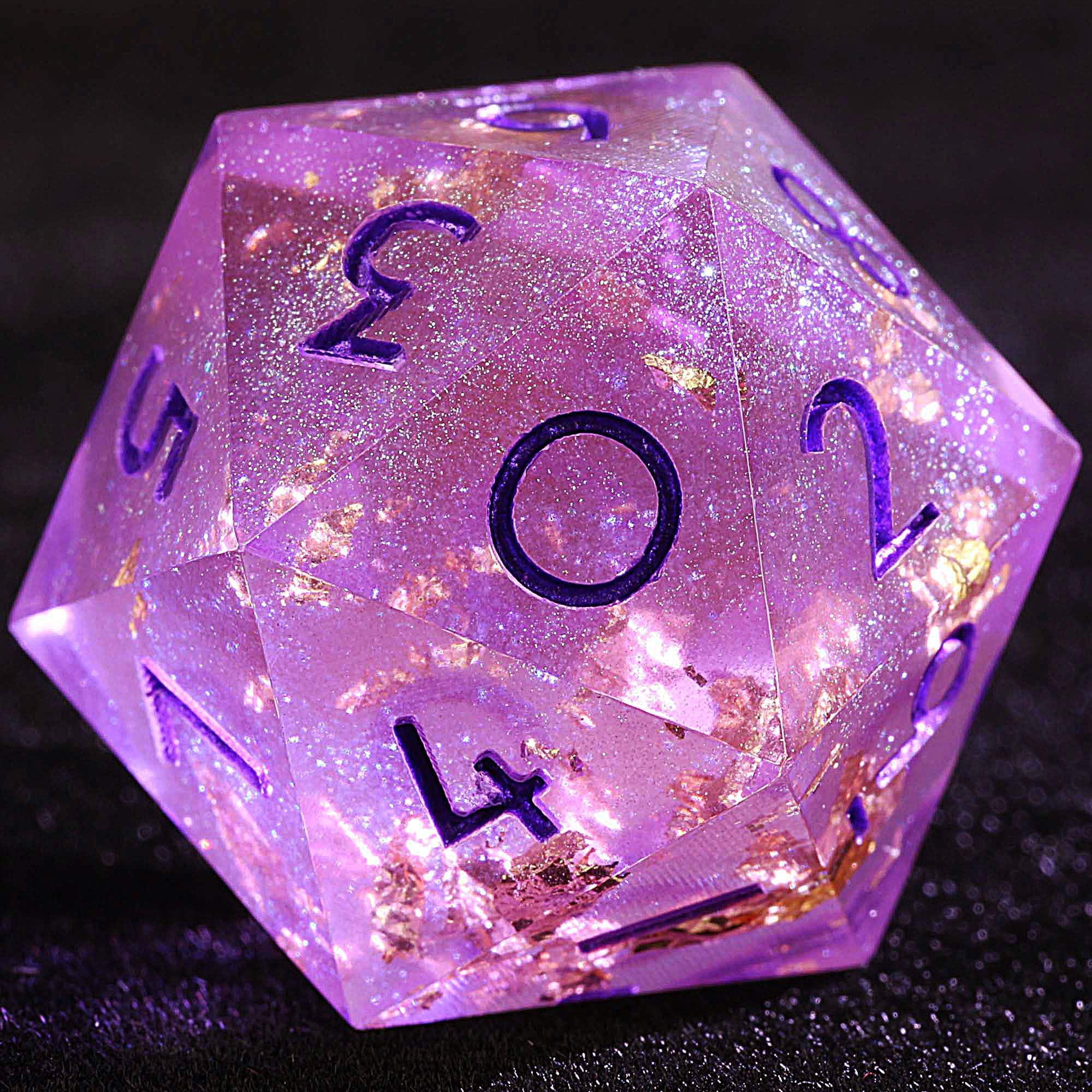 3 Polyhedral Resin 20 Sided D10 and 6 Sided D3 Draw Steel Set of Dice Aurora Ward