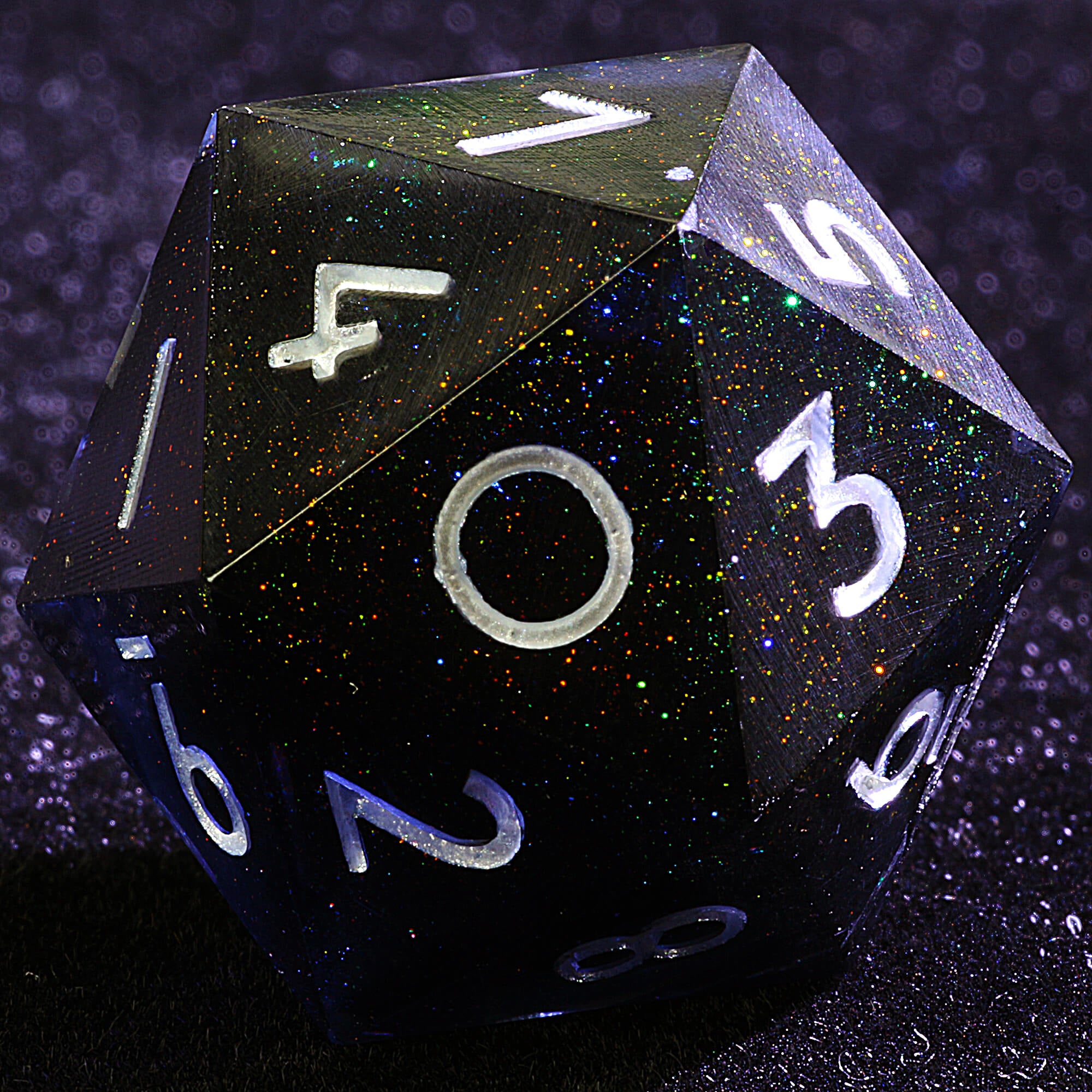 3 Polyhedral Resin 20 Sided D10 and 6 Sided D3 Sets Draw Steel Dice Void Constellation - Dice of Dragons