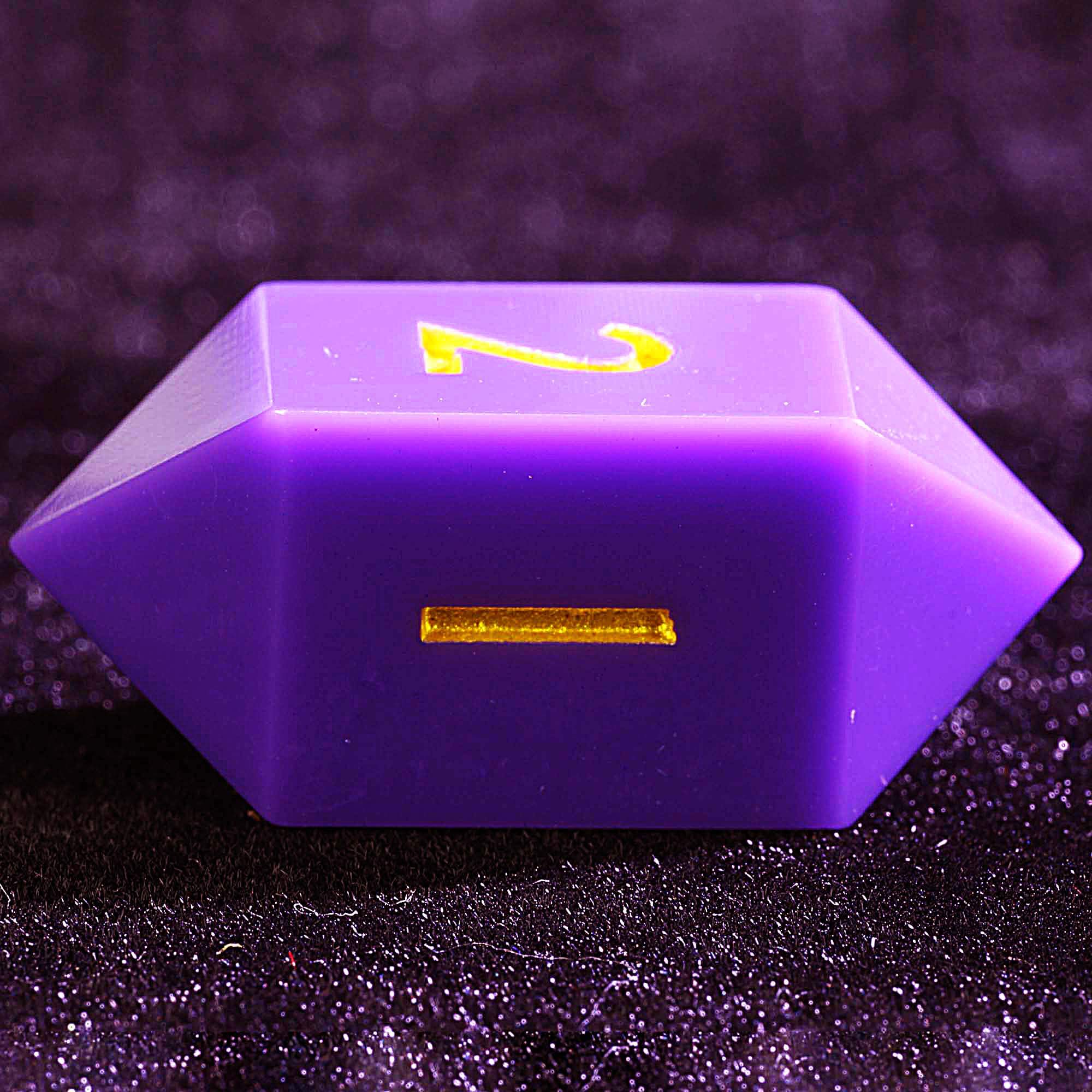 3 Polyhedral Resin 20 Sided D10 and 6 Sided D3 Dice Draw Steel Sets Purple