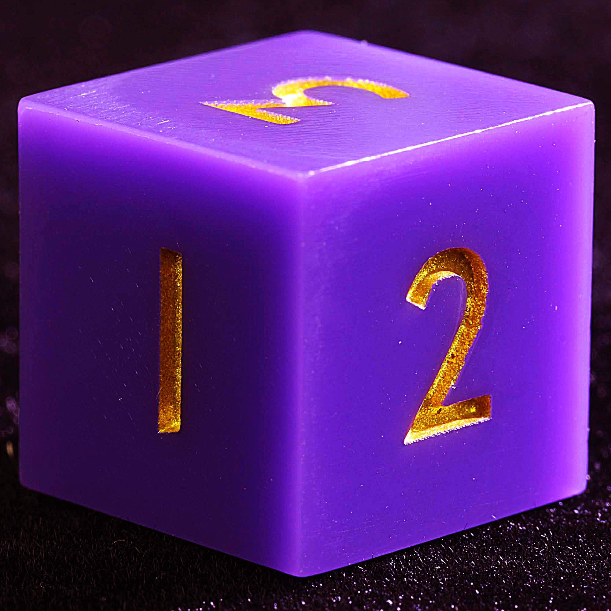 3 Polyhedral Resin 20 Sided D10 and 6 Sided D3 Dice Draw Steel Sets Purple