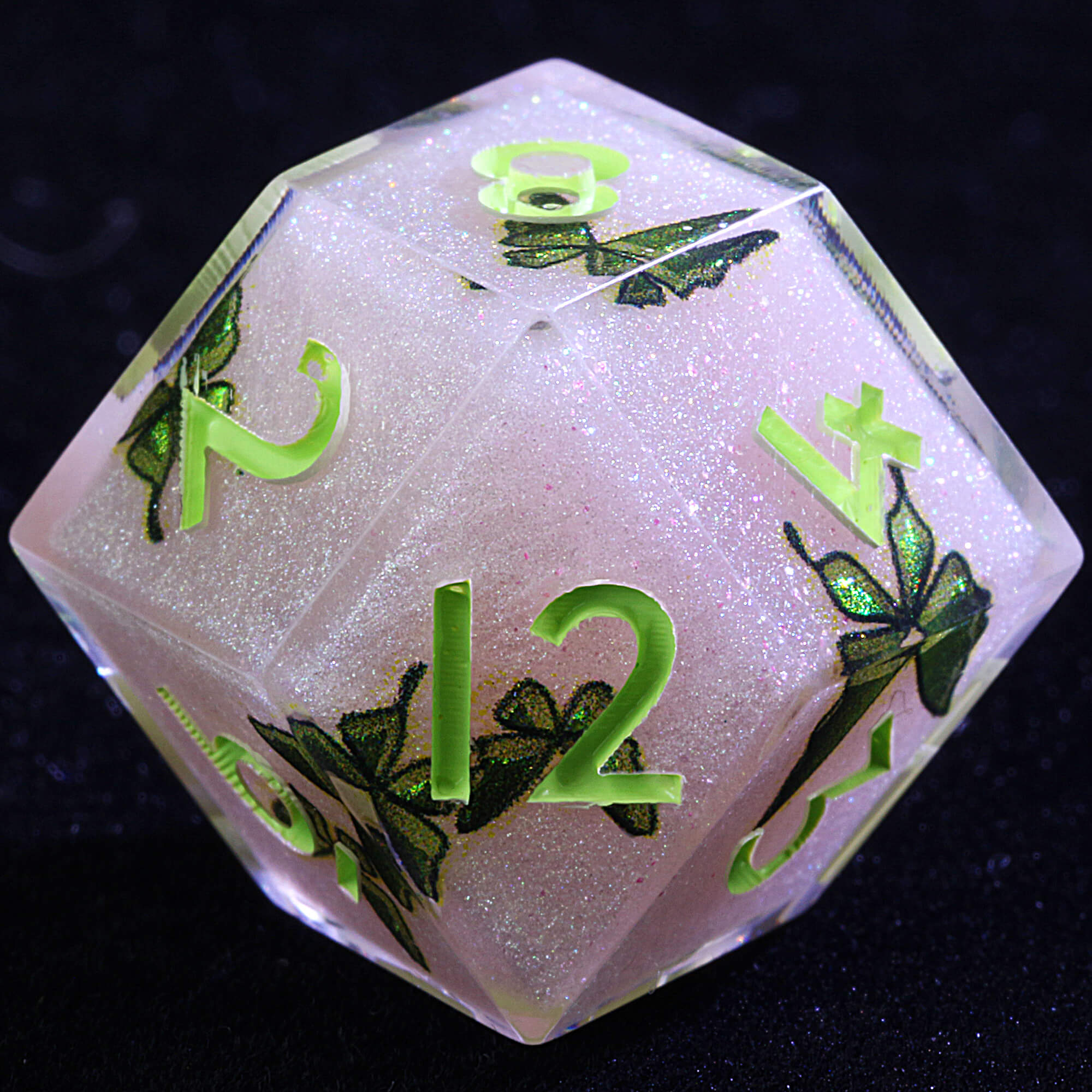 Polyhedral Resin Daggerheart Dice Sets Rhombus D12 Pixie Wings