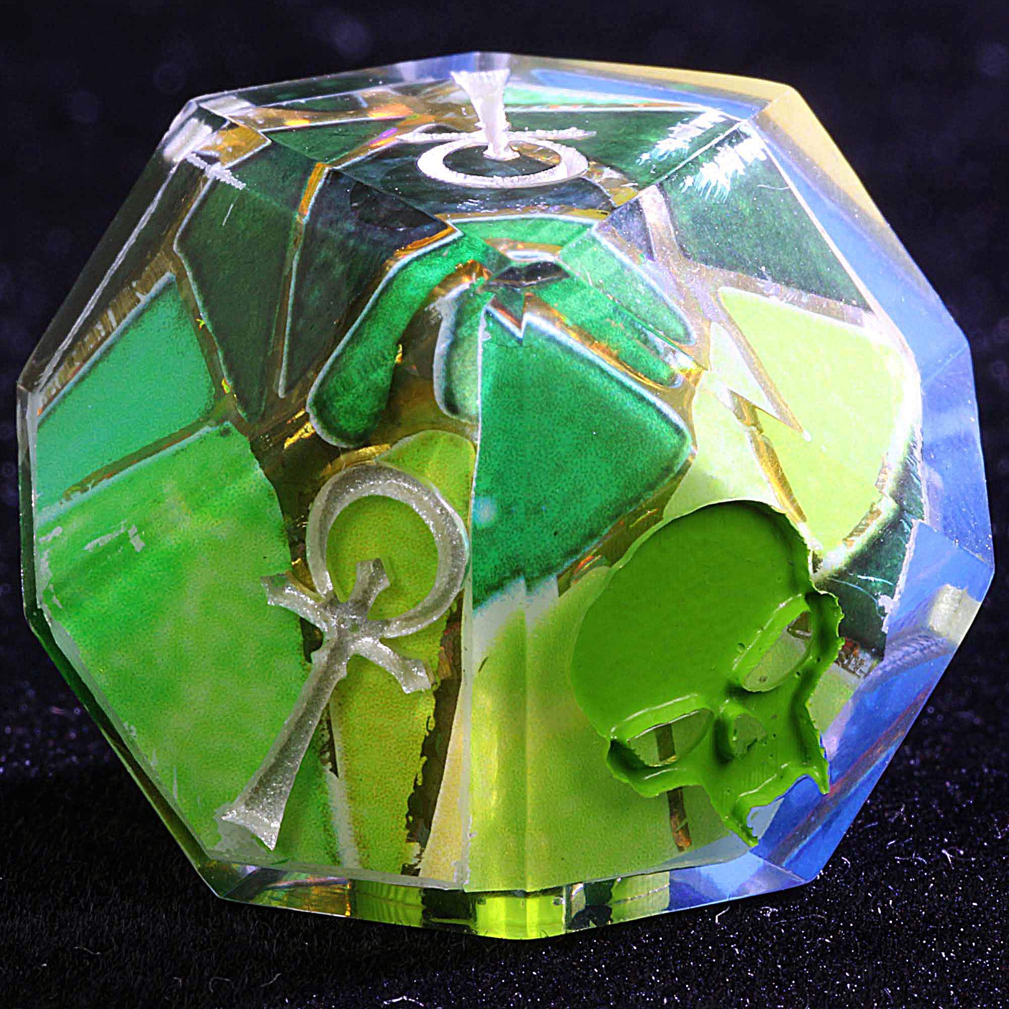 15 Polyhedral Camarilla Dice VtM Set WoD Shards and Edges - Dice of Dragons
